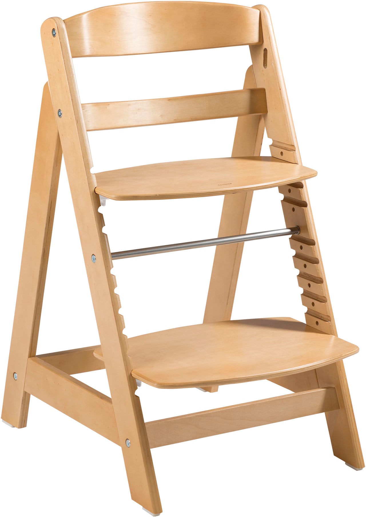 roba® Hochstuhl »Treppenhochstuhl Sit Up Click, natur«, aus Holz