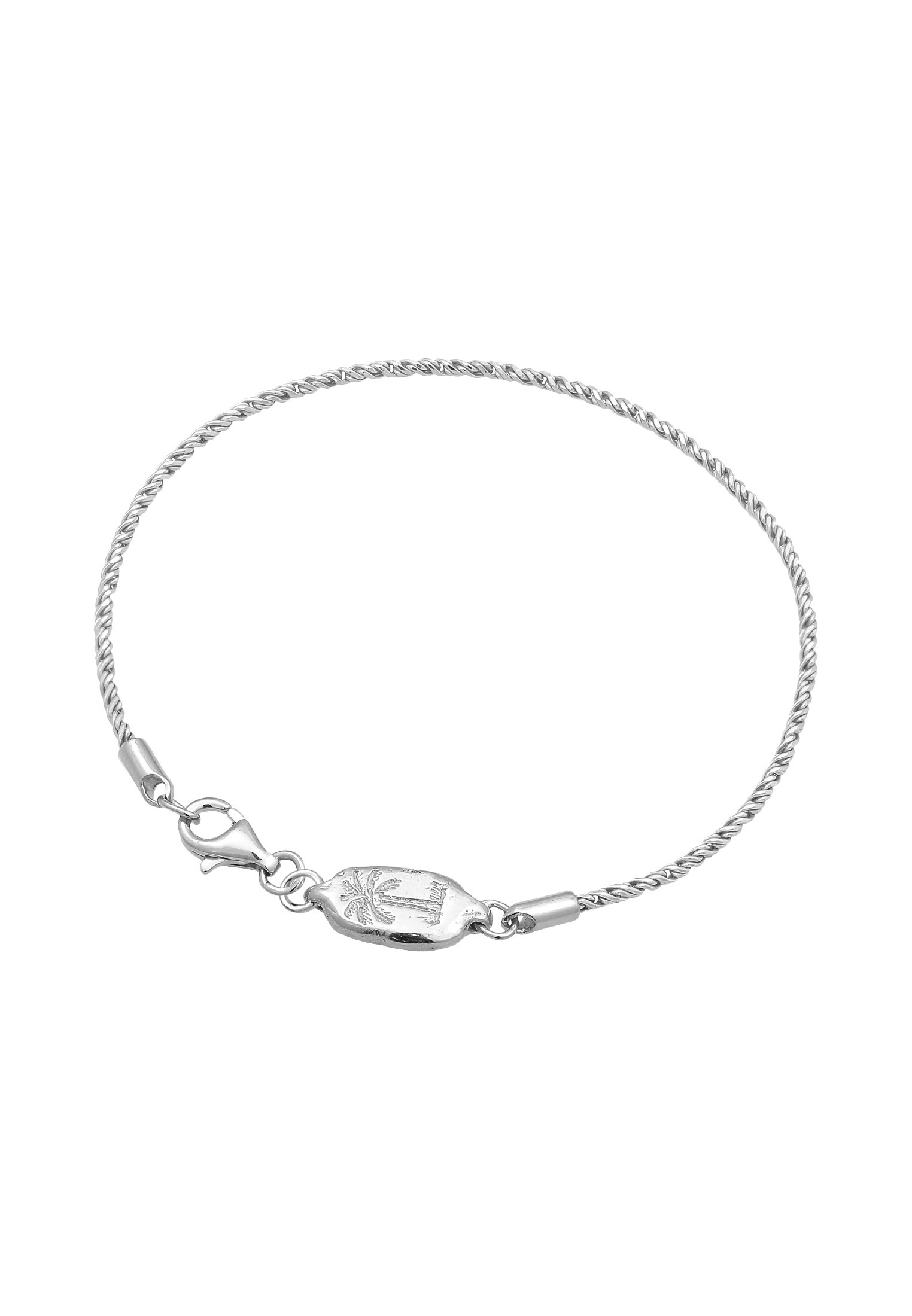 HAZE & GLORY Armkette »Armband Herren Kordelkette - Paradise 925 Silber oxidiert«
