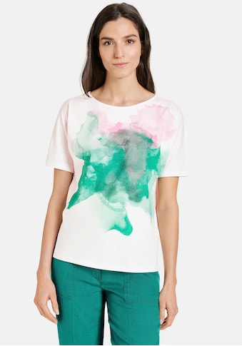 GERRY WEBER Rundhalsshirt, mit Phantasie-Print und kontrastfarbigen Ziernähten kaufen