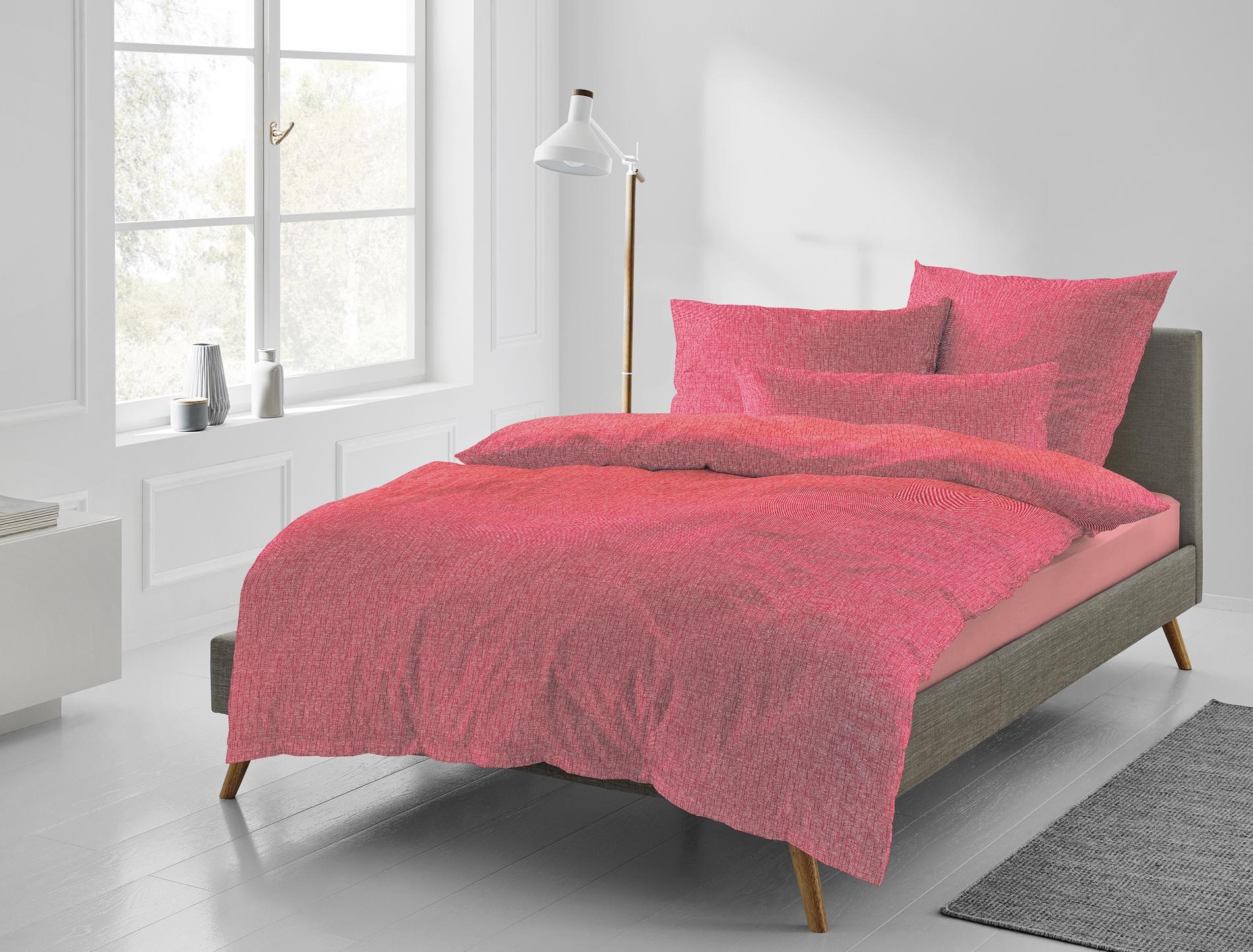 Irisette Bettwäsche »Carla in Gr. 135x200, 155x220 oder 200x200 cm«, Bettwäsche aus Baumwolle, Bettwäsche mit Reißverschluss