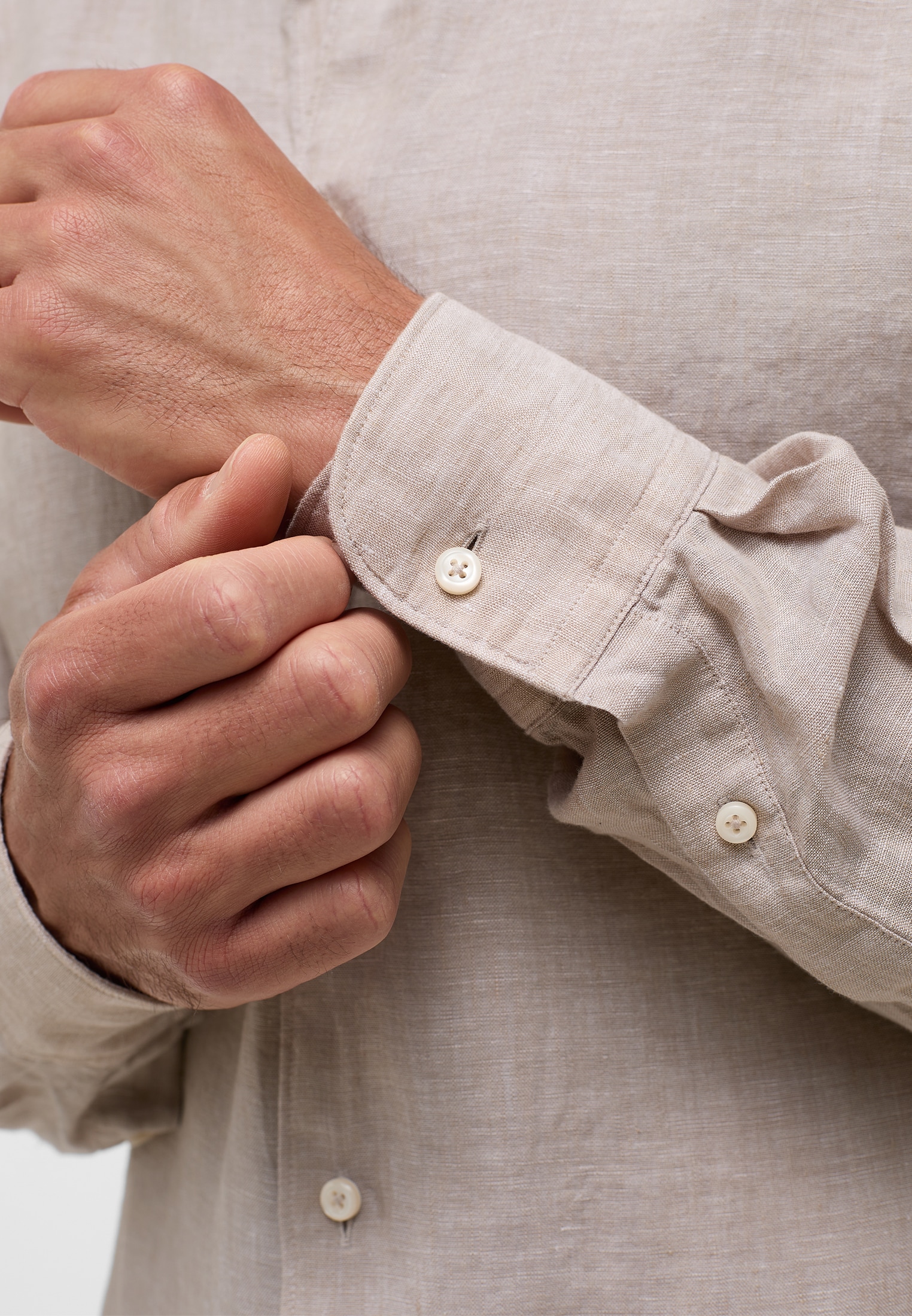 Eterna Langarmhemd »SLIM FIT« EASY IRON (bügelleicht)