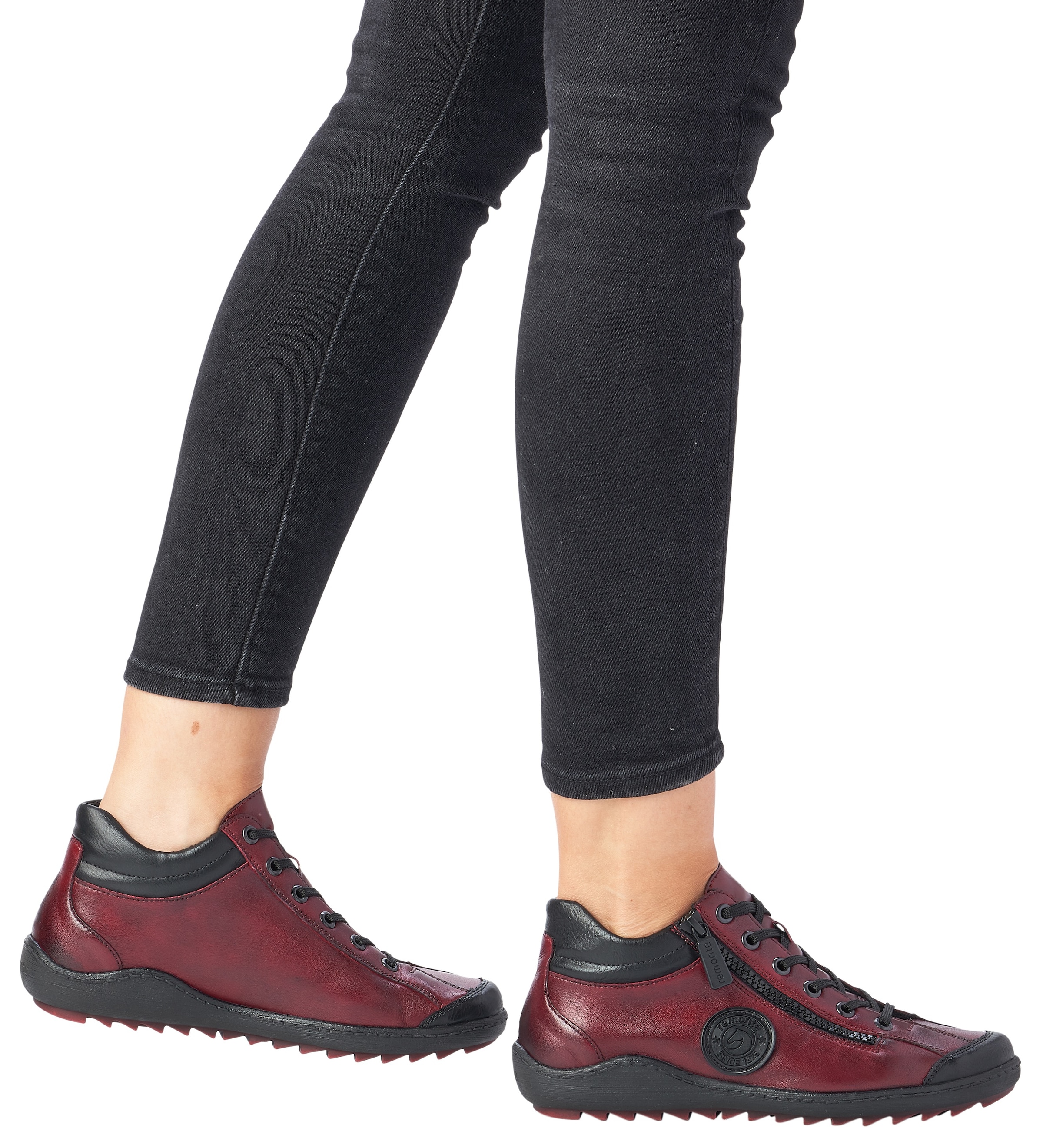 Remonte Schnürboots, Flats, Komfortschuh, Boots mit seitlichem Reißverschluss