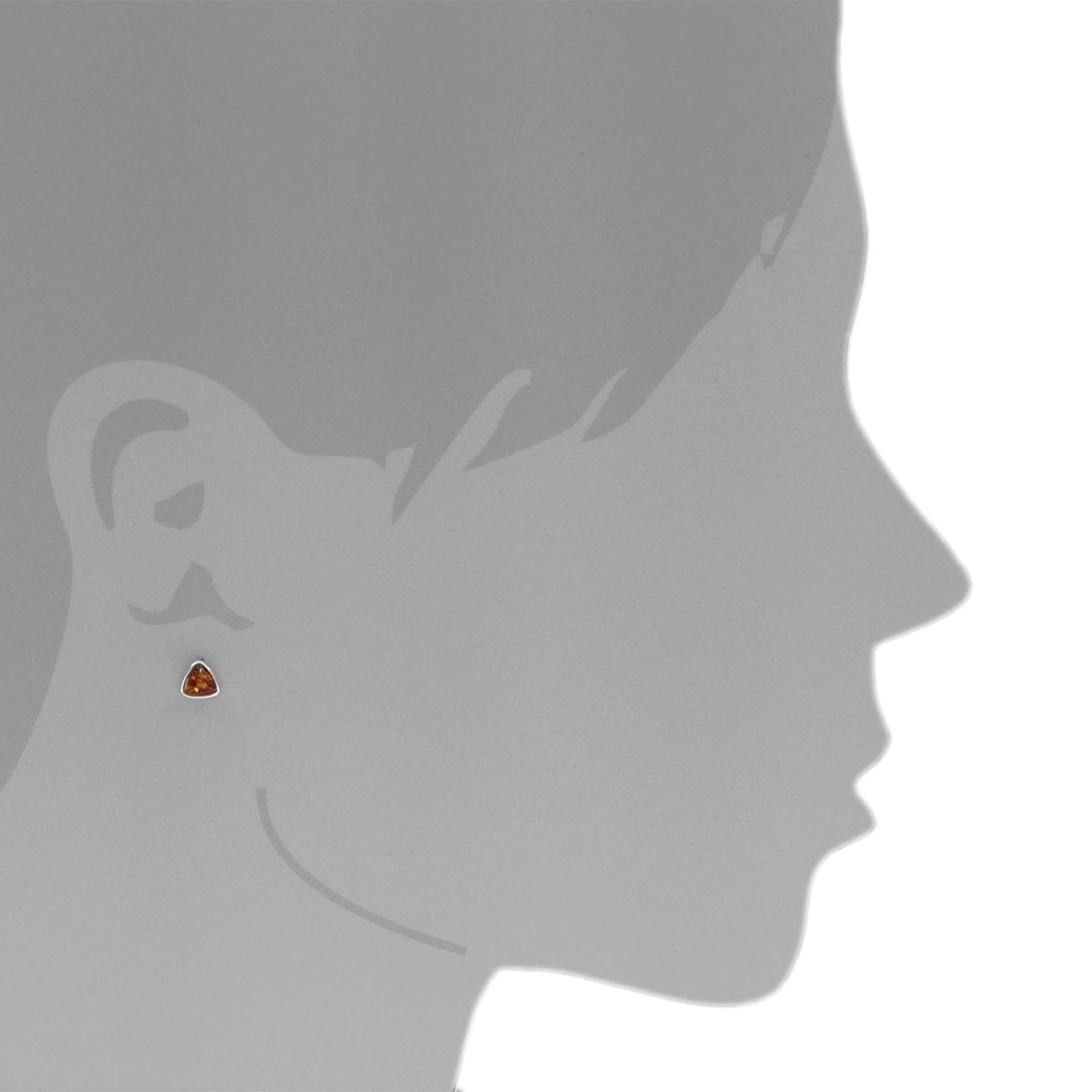 OSTSEE-SCHMUCK Paar Ohrstecker »- Classic 6x6x6 mm - Silber 925/000 - Bernstein«