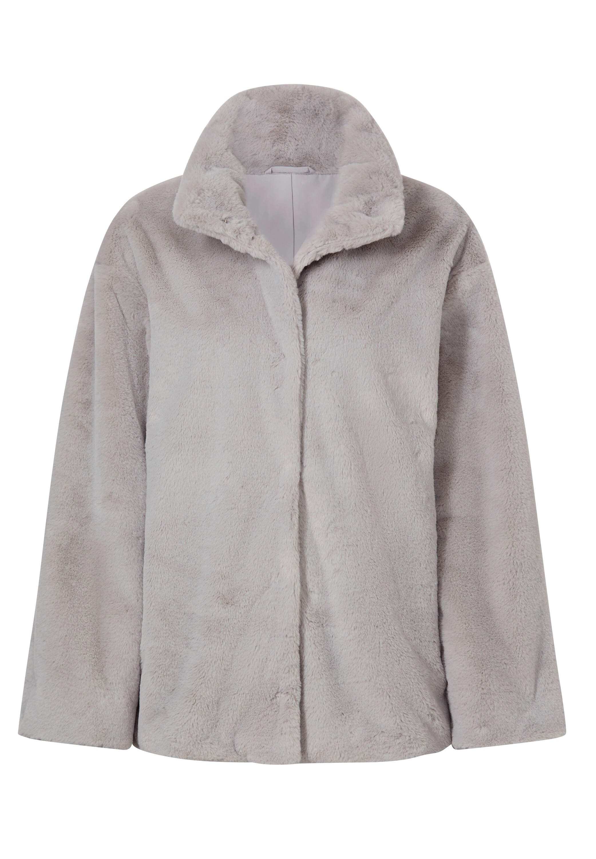 heine Fellimitatjacke »Fellimitat-Jacke Fellimitatjacke Mit Stehkragen« ohne Kapuze