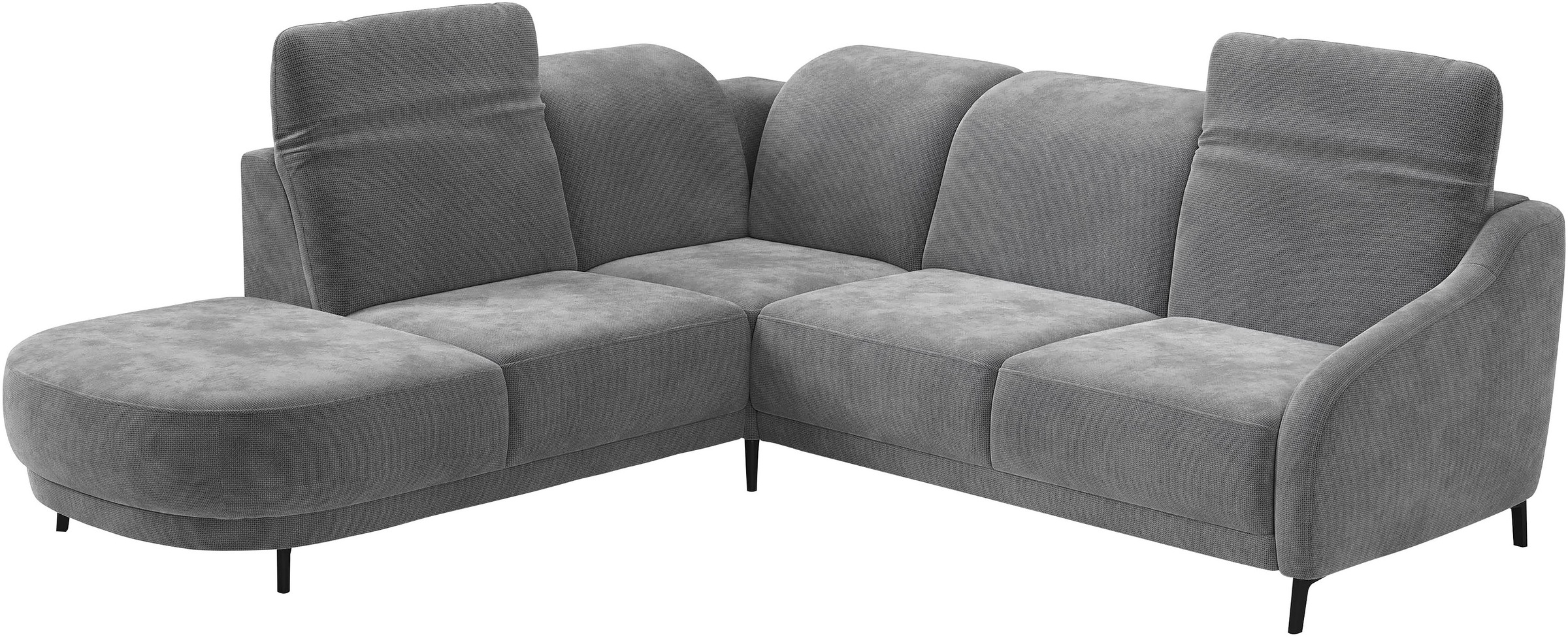 sit&more Ecksofa »Blues L-Form«, wahlweise mit Klapptisch und USB