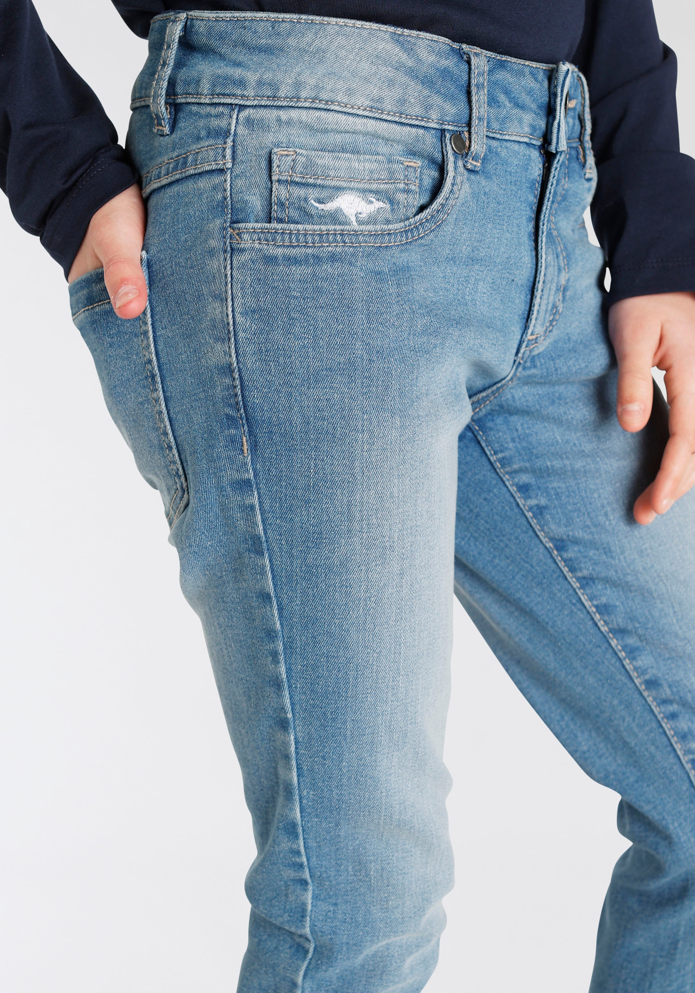 KangaROOS 7/8-Jeans », im und bei ♕ Bund Stickerei verstellbar«, kleiner