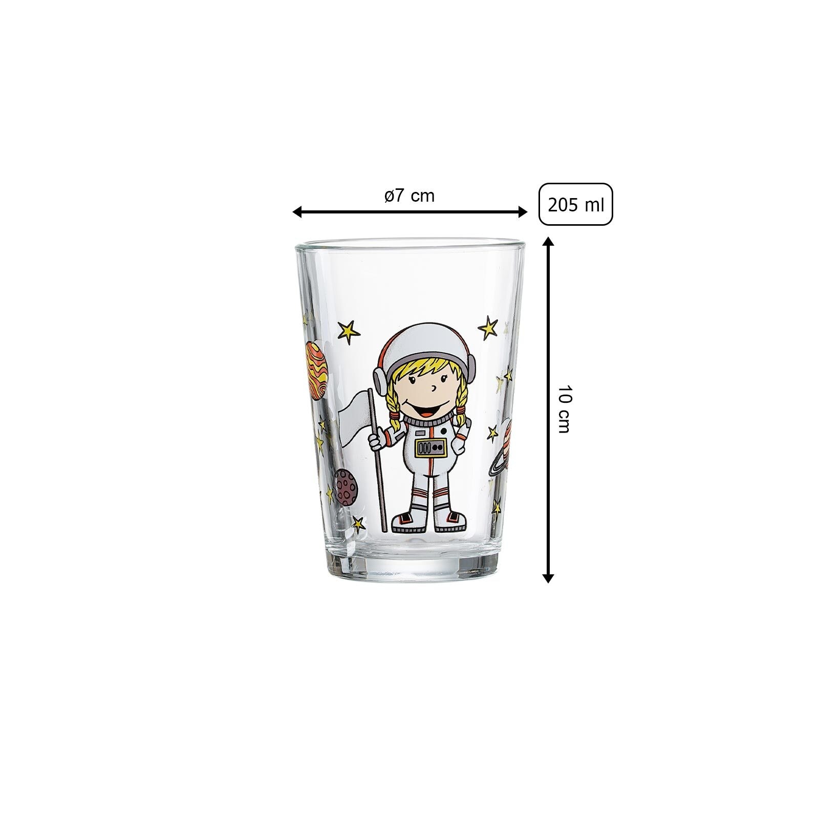 Ritzenhoff & Breker Kinderbecher »Kindergläser Berufe Mädchen 205 ml 24er Set bunt«