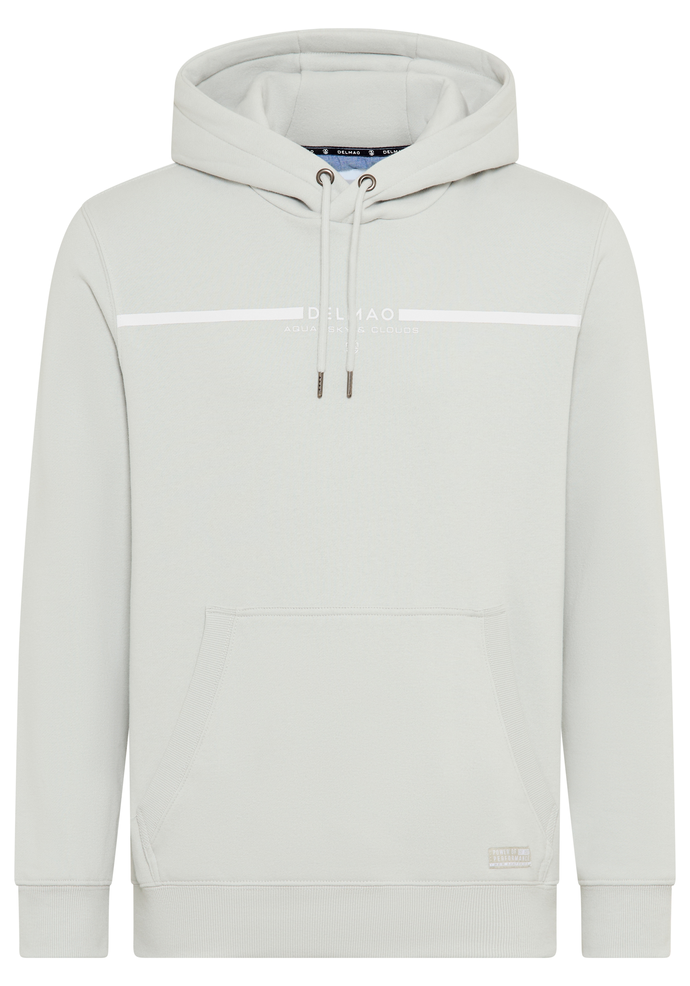 DELMAO Kapuzensweatshirt, Langarm, lockere Passform, mit Print, mit Kapuze