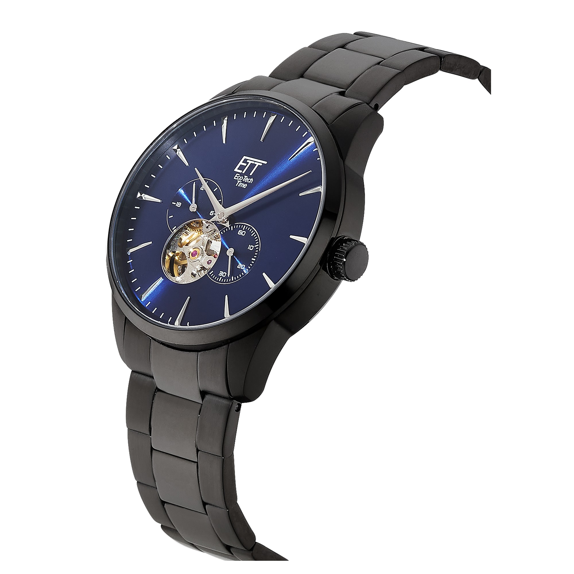 ETT Automatikuhr »Motion Drive« Armbanduhr, Herrenuhr, Mechanische Uhr, Edelstahlarmband, analog