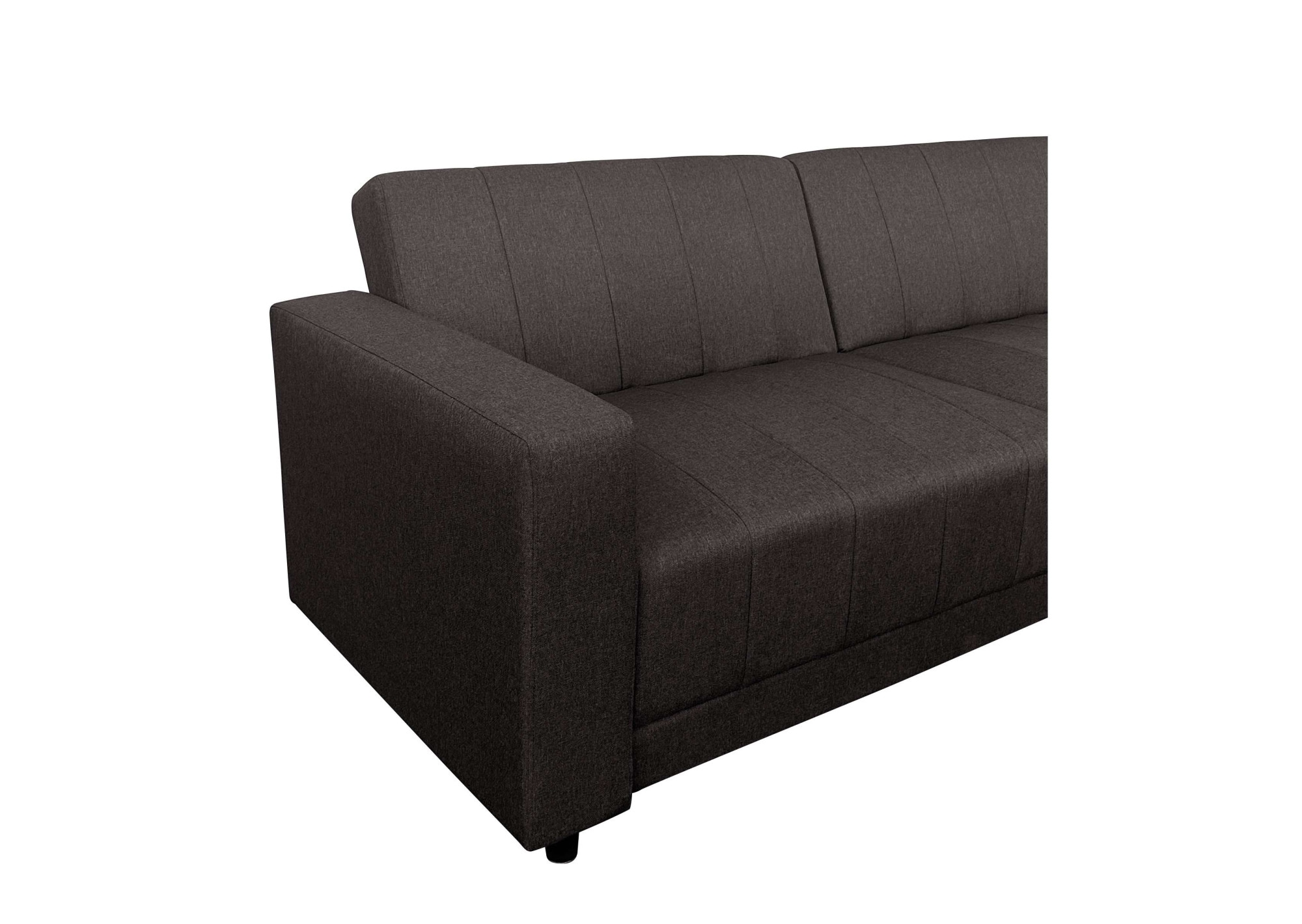 Dorel Home 3-Sitzer »Allie II Schlafsofa 225 cm«, Bett-Funktion (108/190cm), Rückenlehne 2-teilig, mit Steppung