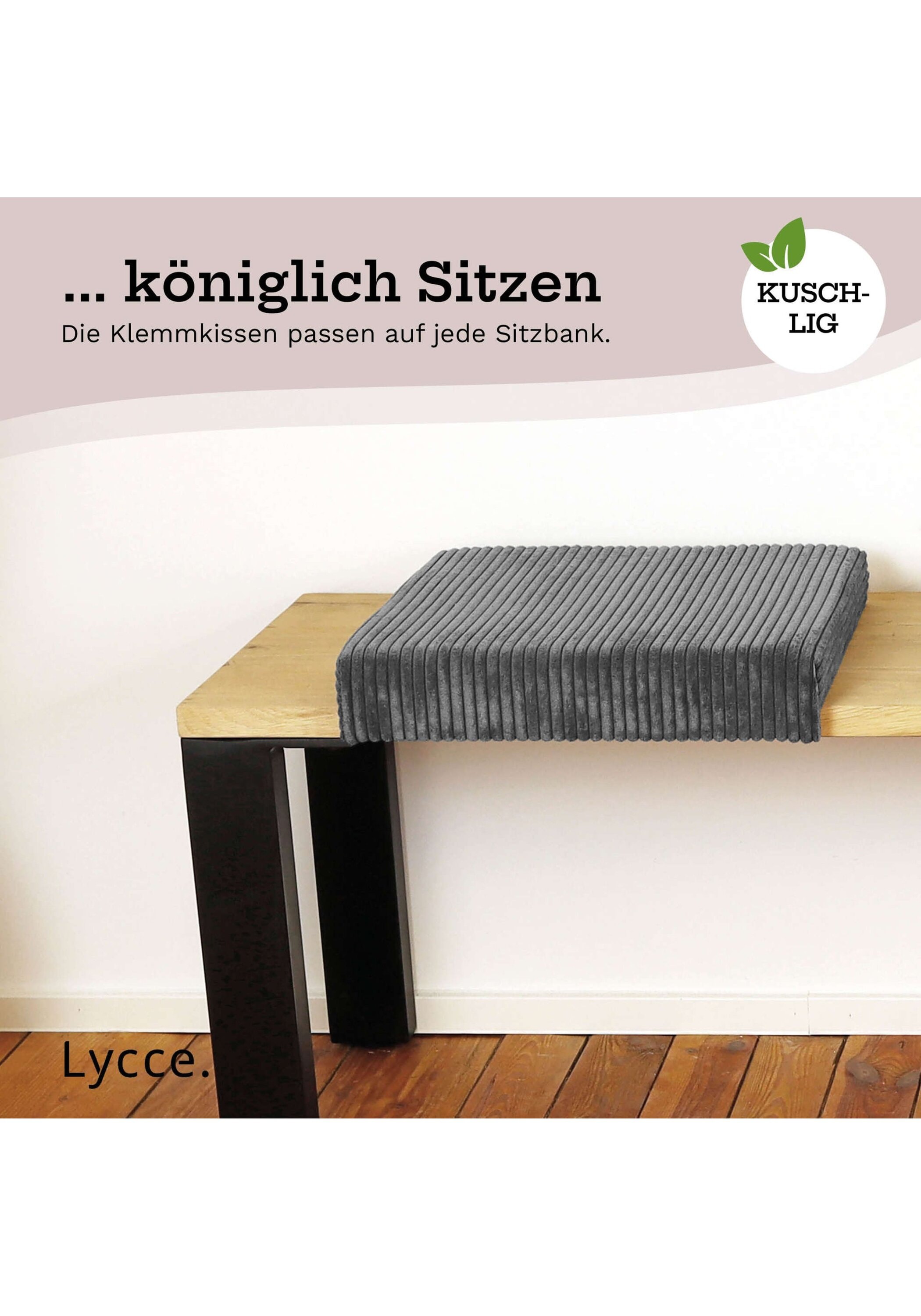 Lycce Bankauflage »Bankauflage Bankauflage Klemmkissen 1 Leiste 1er Pack« 3