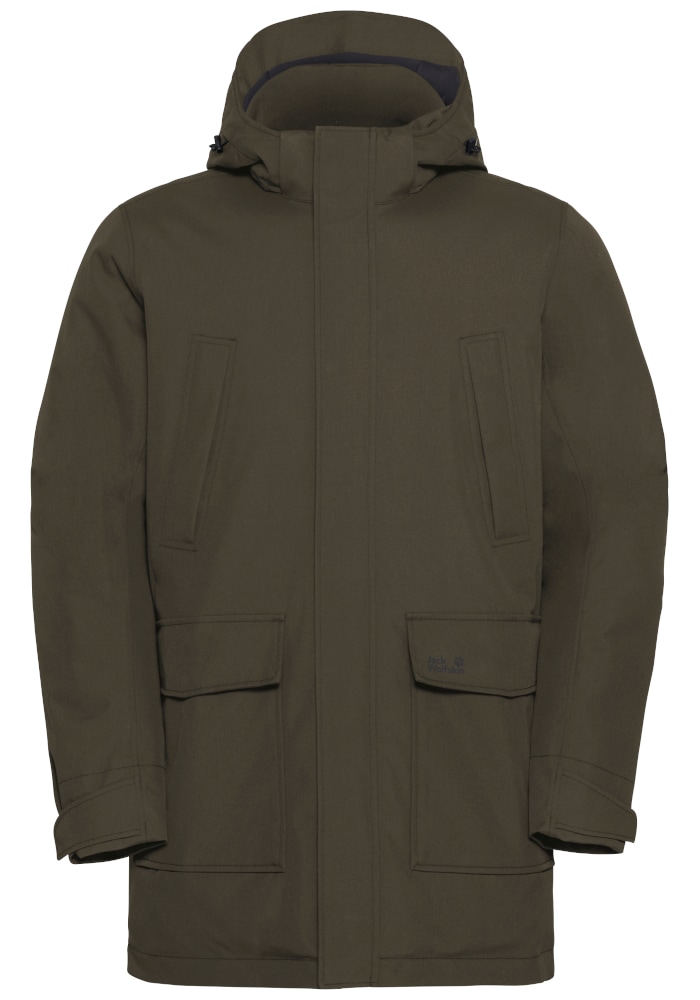 Jack Wolfskin Funktionsparka »CANYON SHIELD PARKA M« mit Kapuze mit TEXAPORE-Technologie, atmungsaktiv, wasserdicht, winddicht
