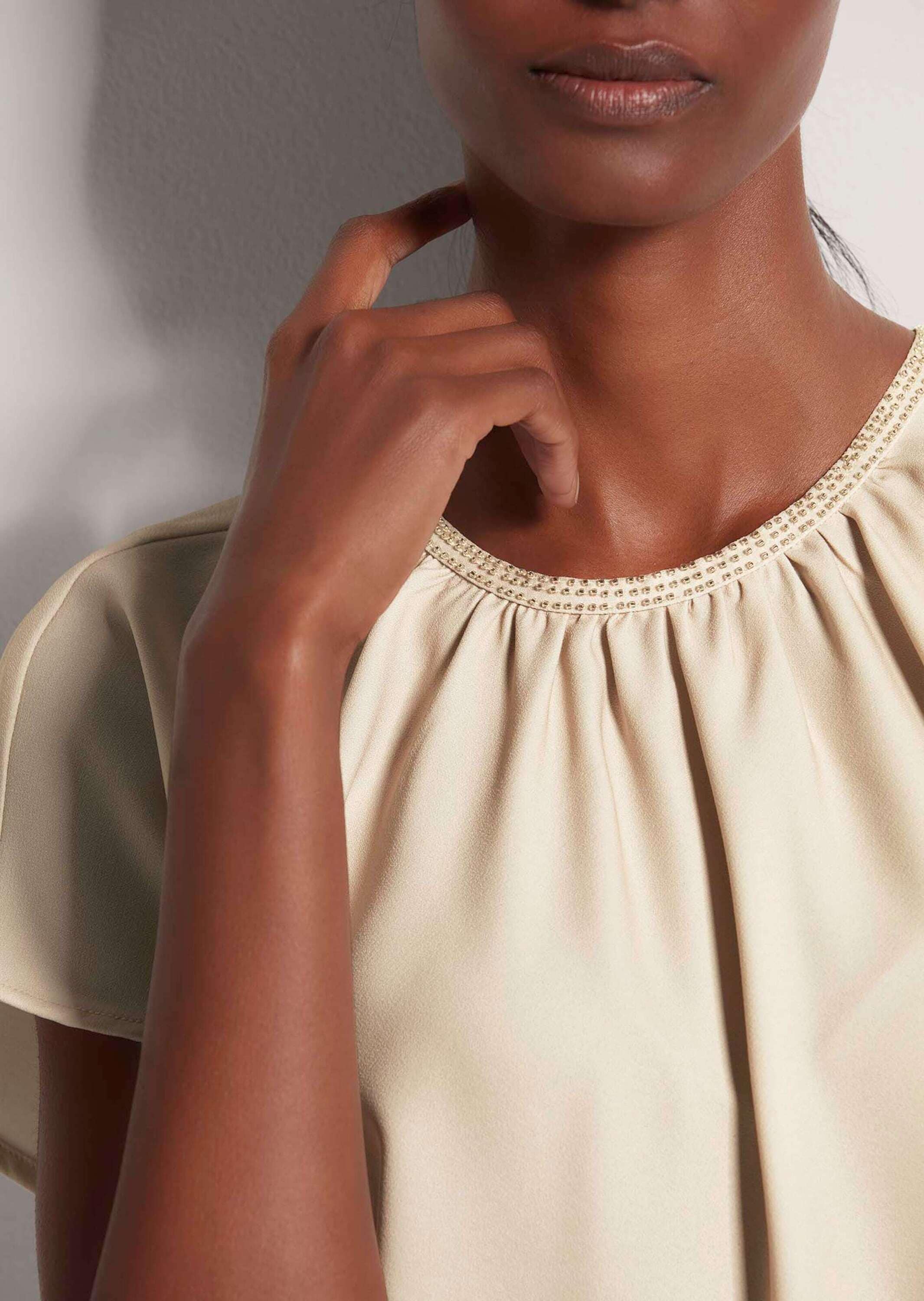 MADELEINE Shirtbluse »Blusenshirt Blusenshirt mit Glanz-Akzent«