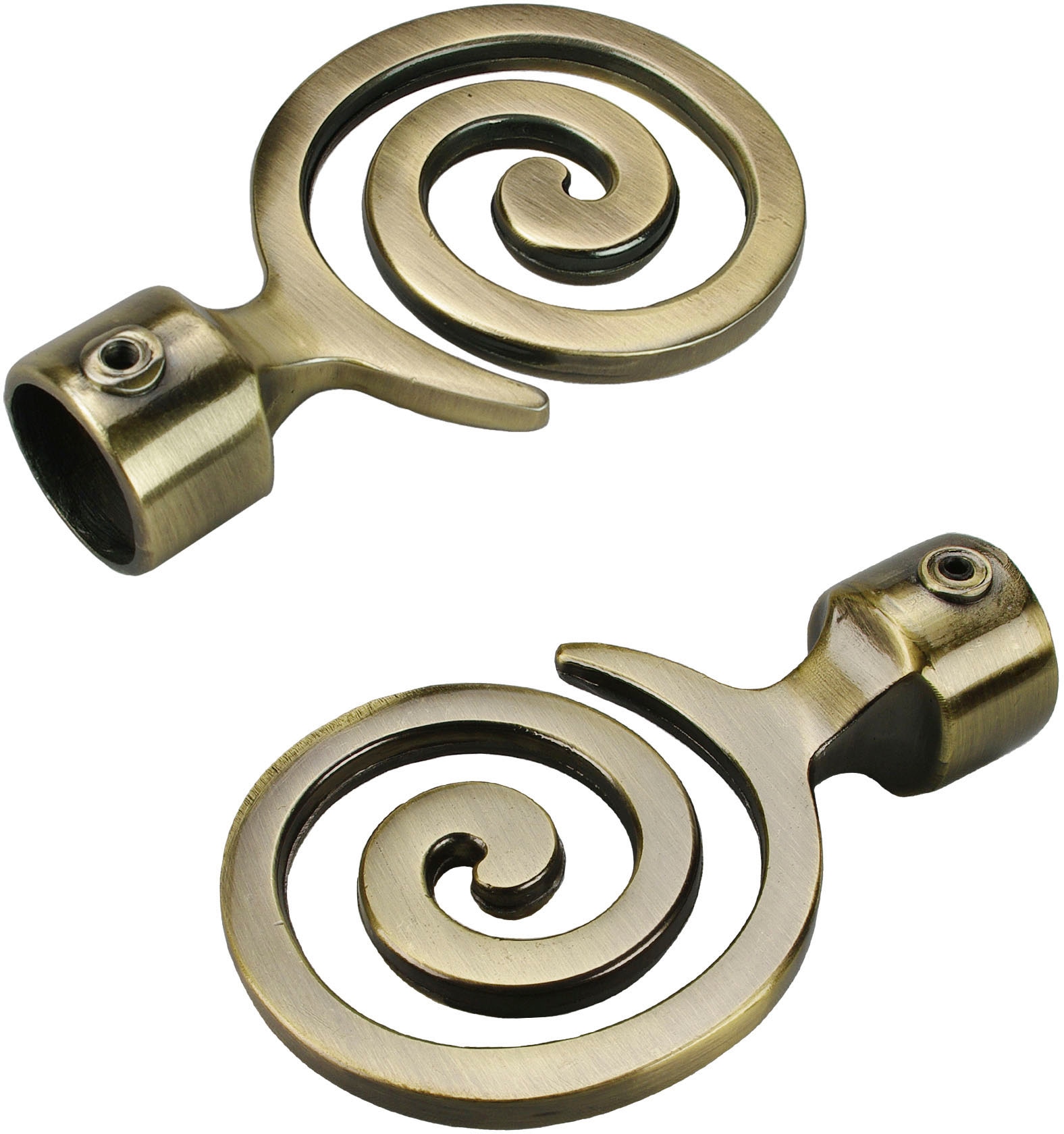 Liedeco Gardinenstange »Stilgarnitur 20 mm Blues Eric«, 2 läufig-läufig, Fixmaß, Gardinenstange Komplett