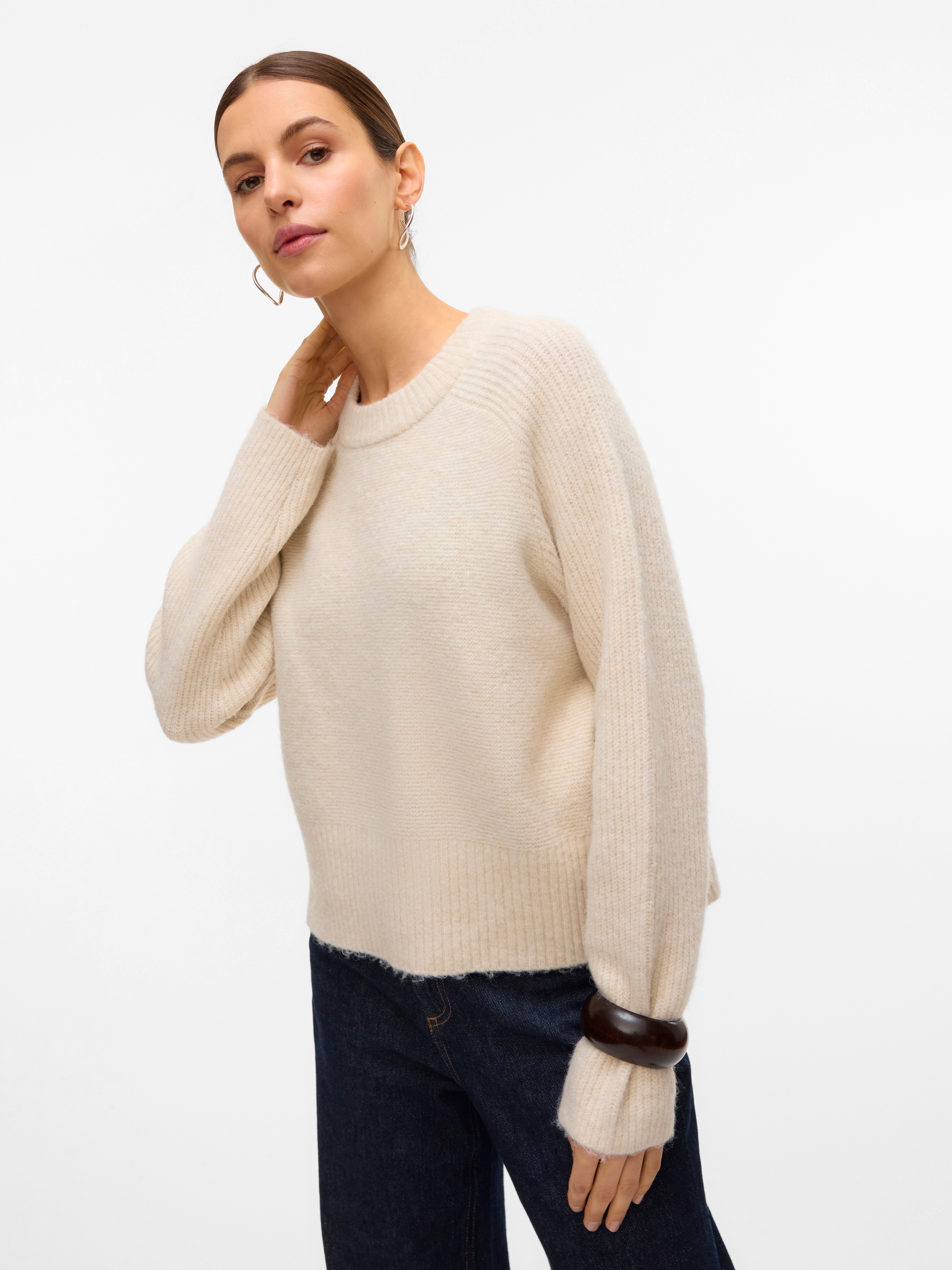 Vero Moda Strickpullover »VMBANG LS O-NECK PULLOVER BOO«