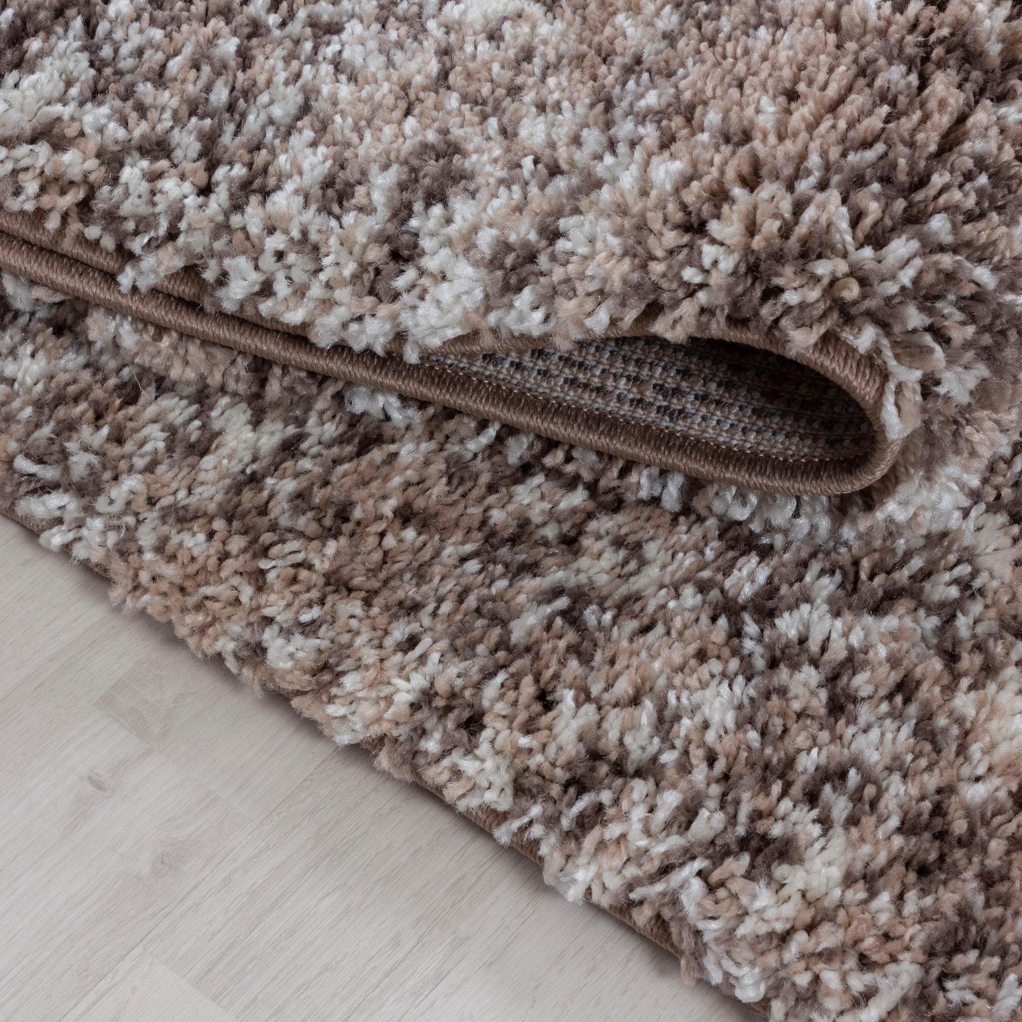 Ayyildiz Teppiche Hochflor-Teppich »Enjoy Shaggy« rechteckig 50 mm Höhe auch als Läufer, Shaggy, Langflor, meliert, Wohnzimmer