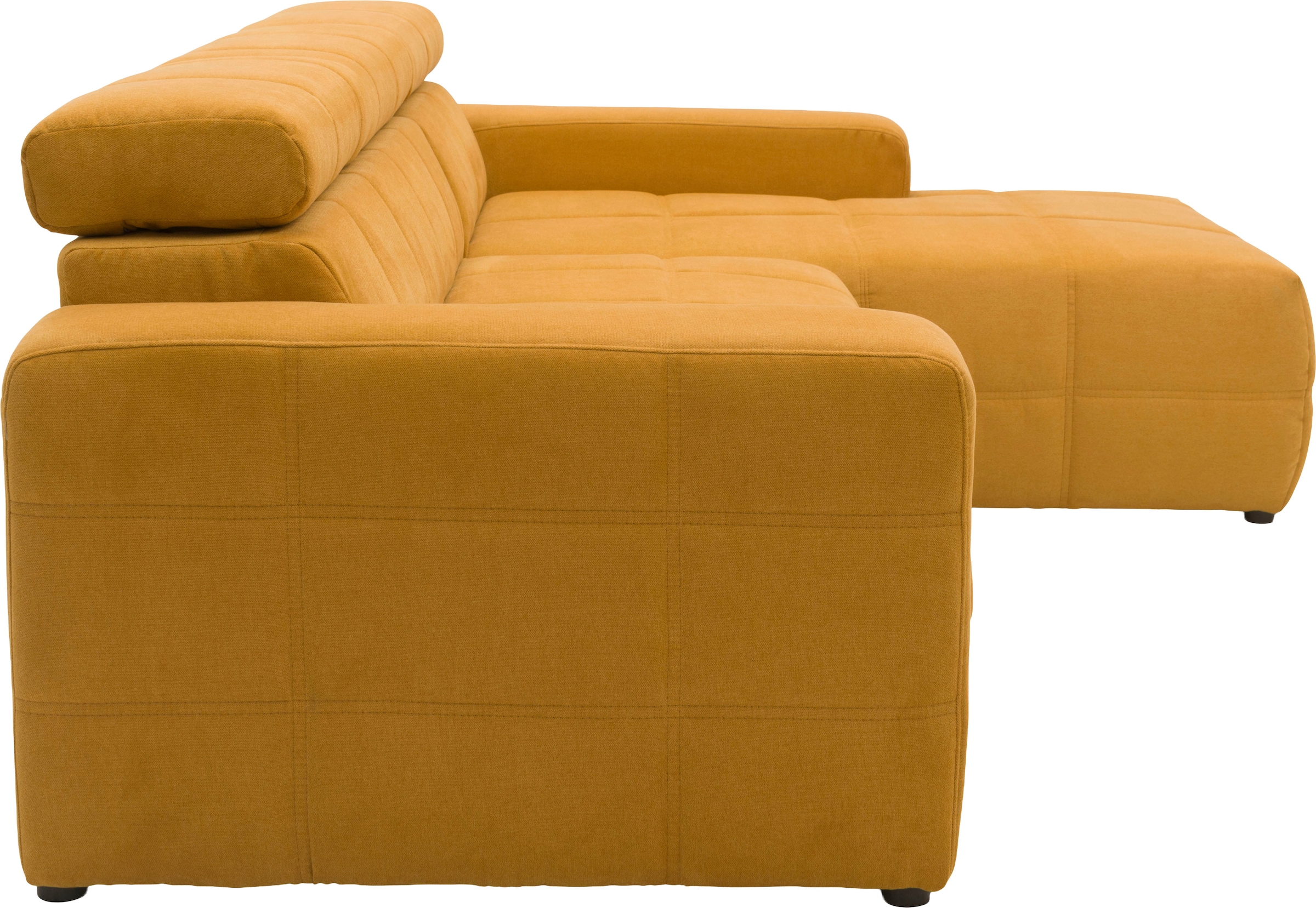 OTTO home Ecksofa »Ballerup 235 x 175 cm, auch mit verstellbarer Sitztiefe« Kopfteile verstellbar, aus pflegeleichtem, weichem Bezugsstoff, L-Form