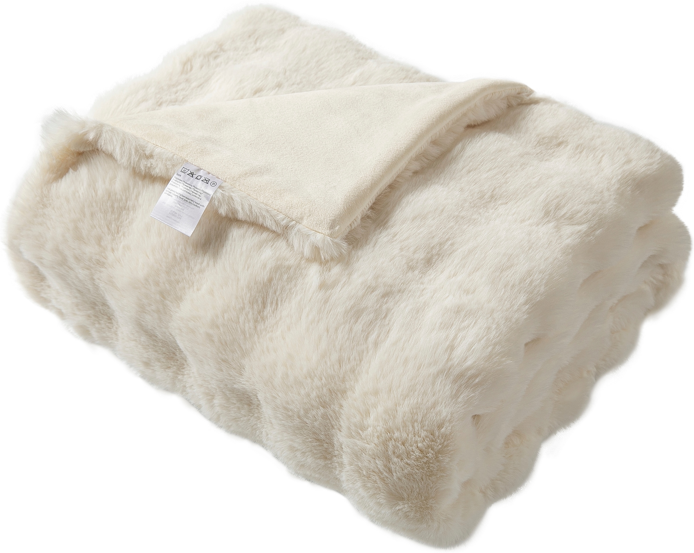 OTTO home Wohndecke »Briee Premium 550g/m², hochwertig, flauschige Decke, maximaler Komfort« Decke mit Fell-Optik, bubble, unifarben, hochwertige Qualität 550g/m²
