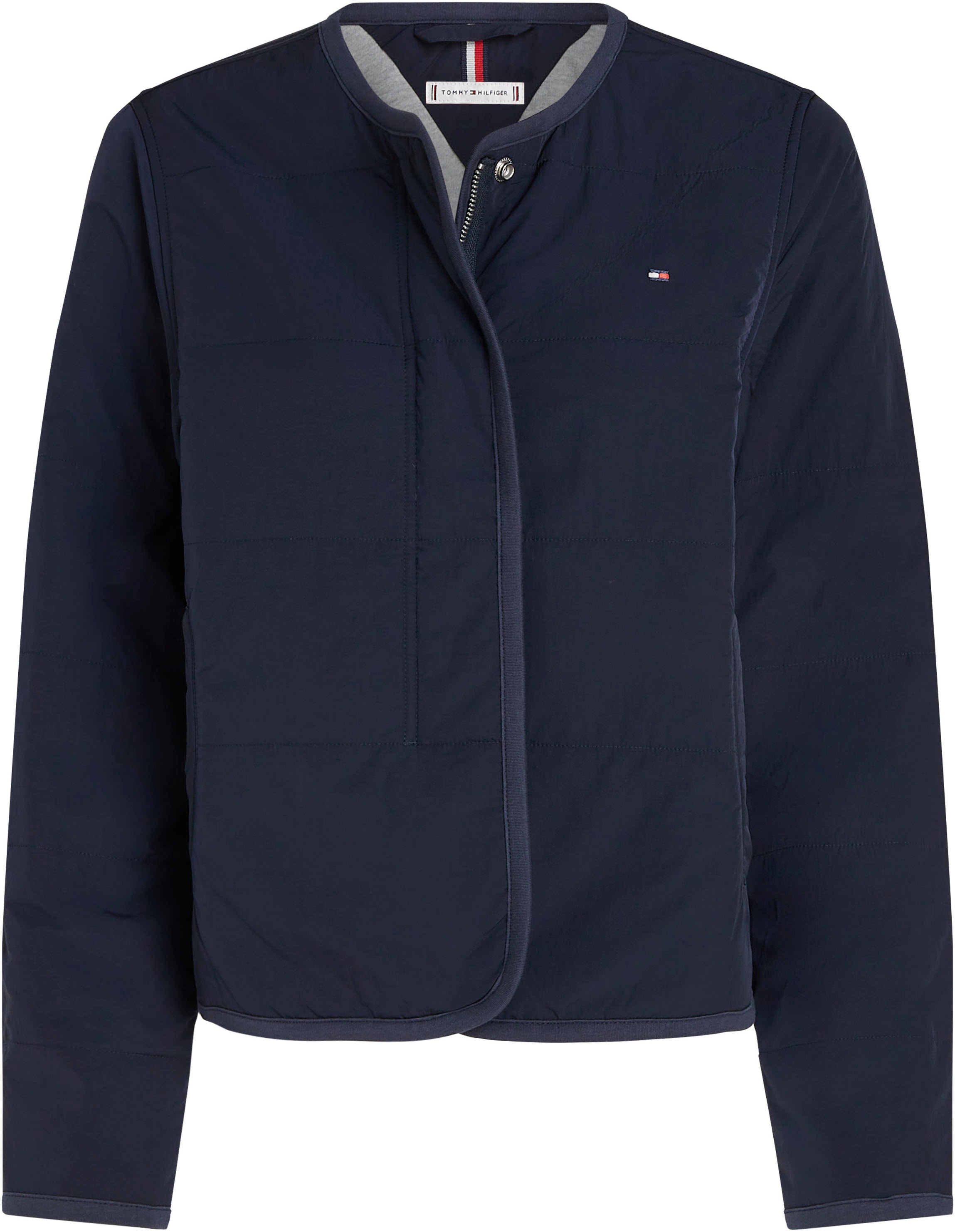 Tommy Hilfiger Steppjacke »JERSEY LINED JACKET«, mit Tommy Jeans Logo-Flag