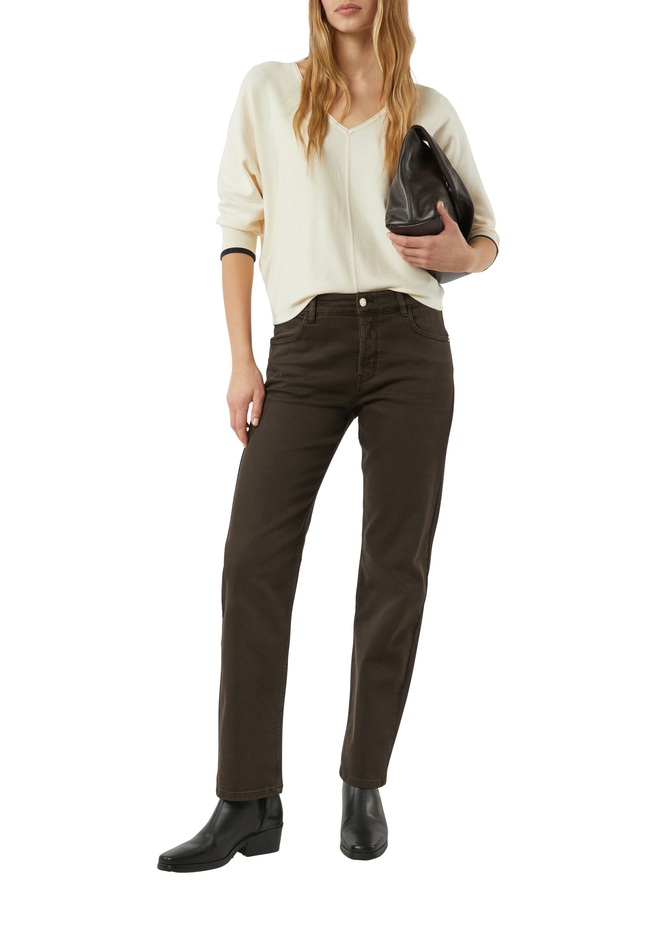 Comma Strickpullover mit V-Ausschnitt