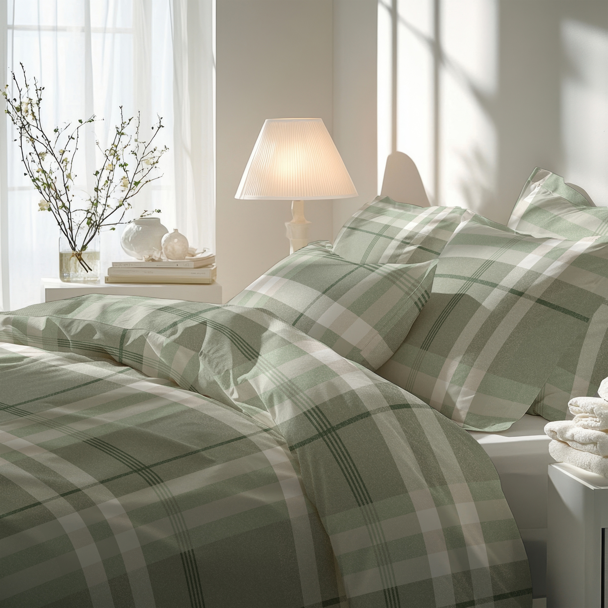 Florella Bettwäsche »Konrad gruen  Microfaser-Twill,   100% Polyester«