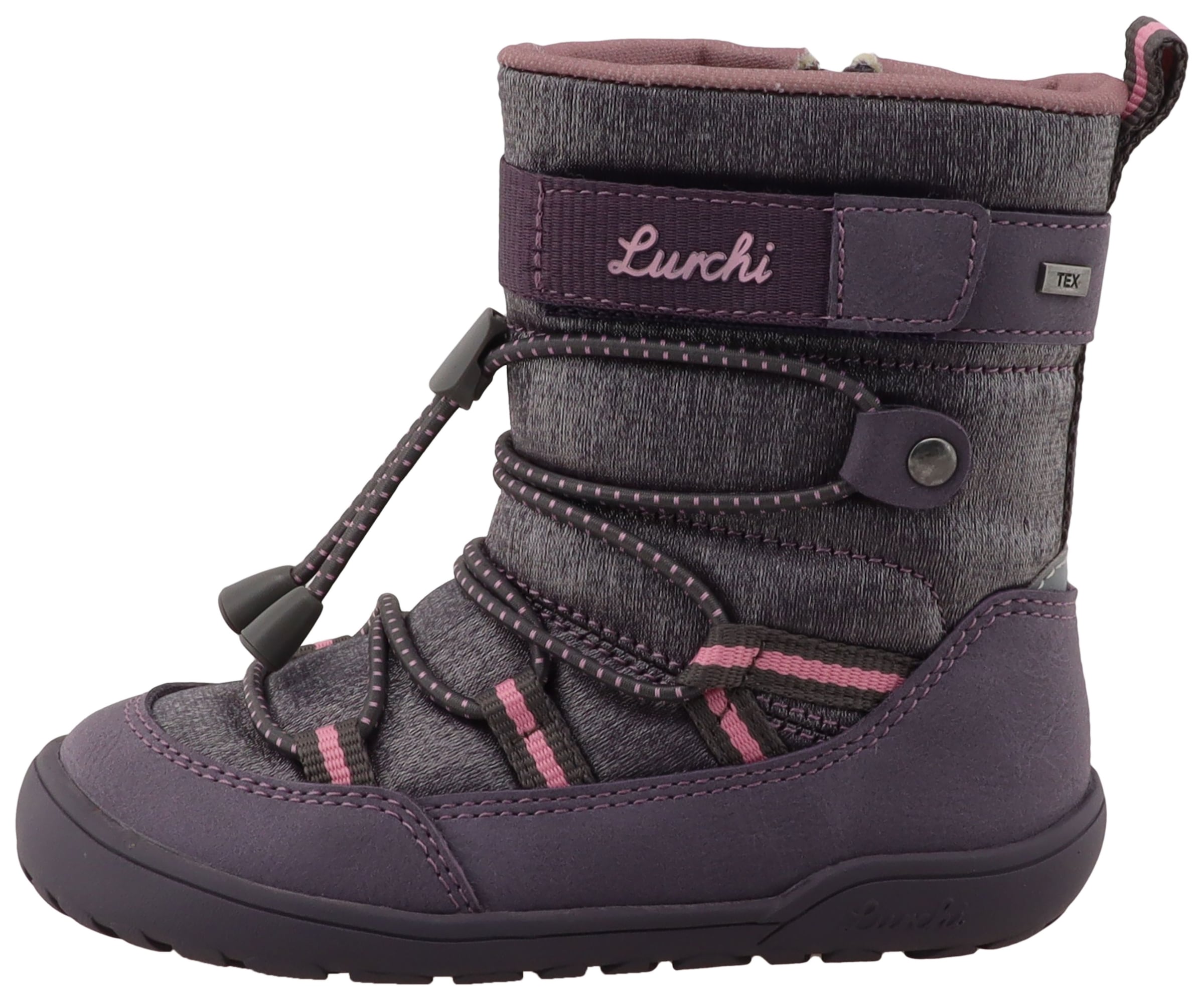 Lurchi Barfußschuh »Jace 1 Barefoot-TEX«  Winterboots mit Kontrastbesätzen, Größenschablone zum Download