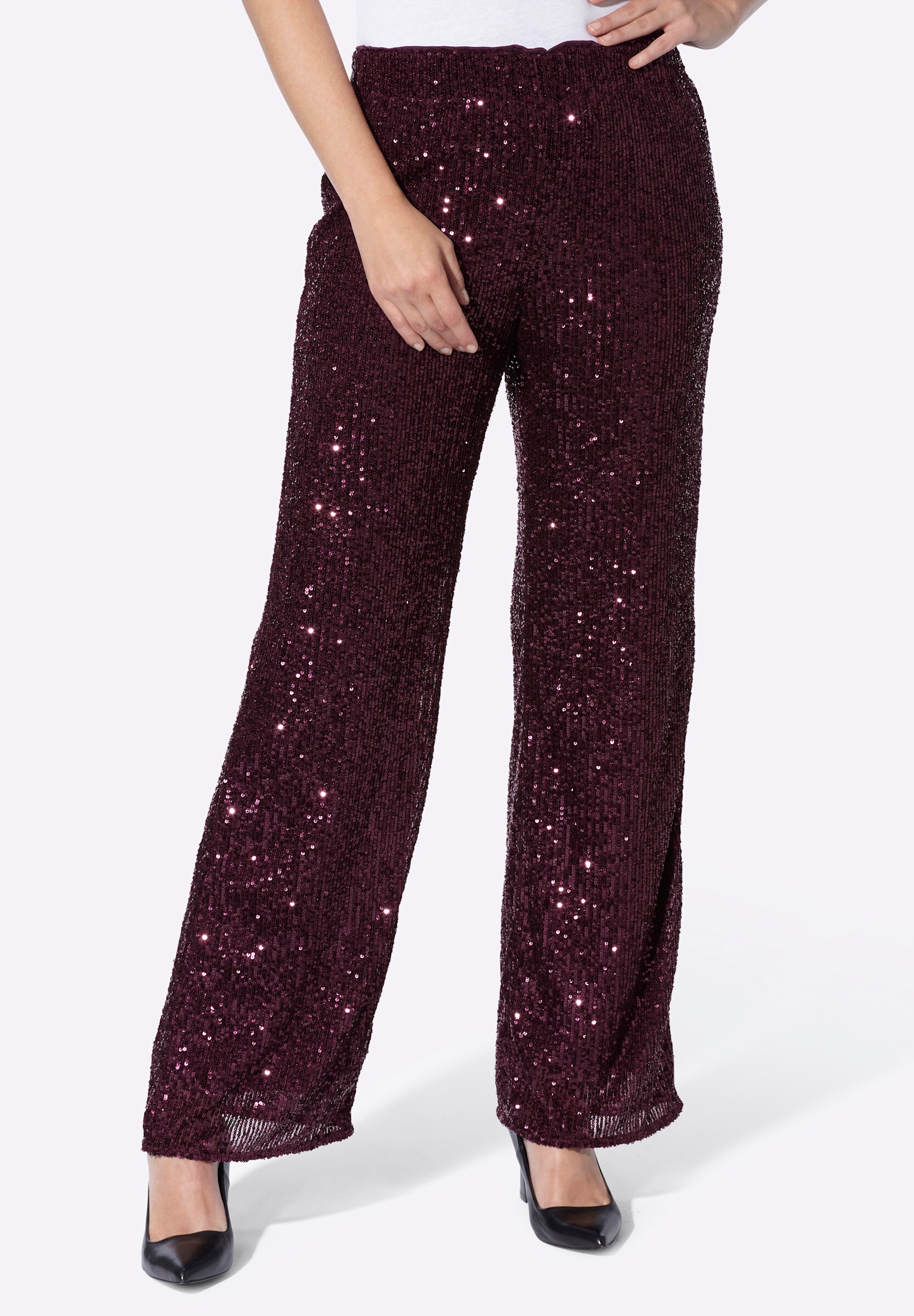 heine Schlupfhose »Paillettenhose Schlupfhose mit funkelnden Pailletten«
