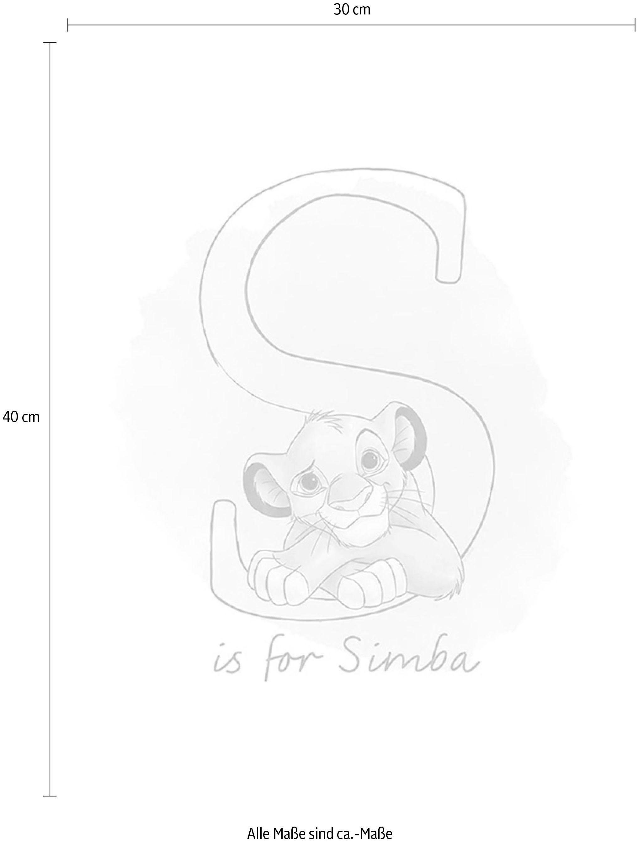 Komar Poster »S like Simba«, mit Disney, Jahren Wohnzimmer kaufen 3 Garantie St.), | (1 Schlafzimmer, online Kinderzimmer, XXL