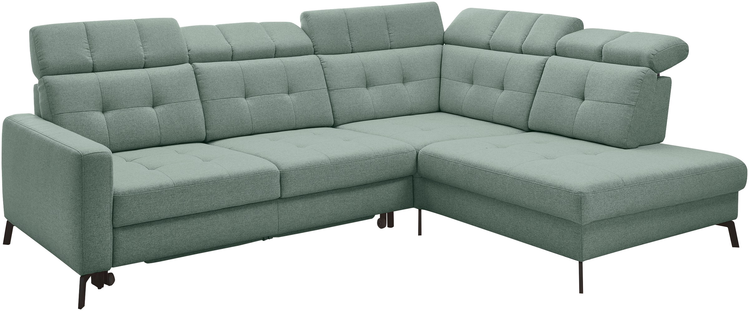 Musterring Ecksofa »MR 4615«, mit Kopf- und Rückenverstellung, Metallfuß schwarz, Maße 272 x 214 cm