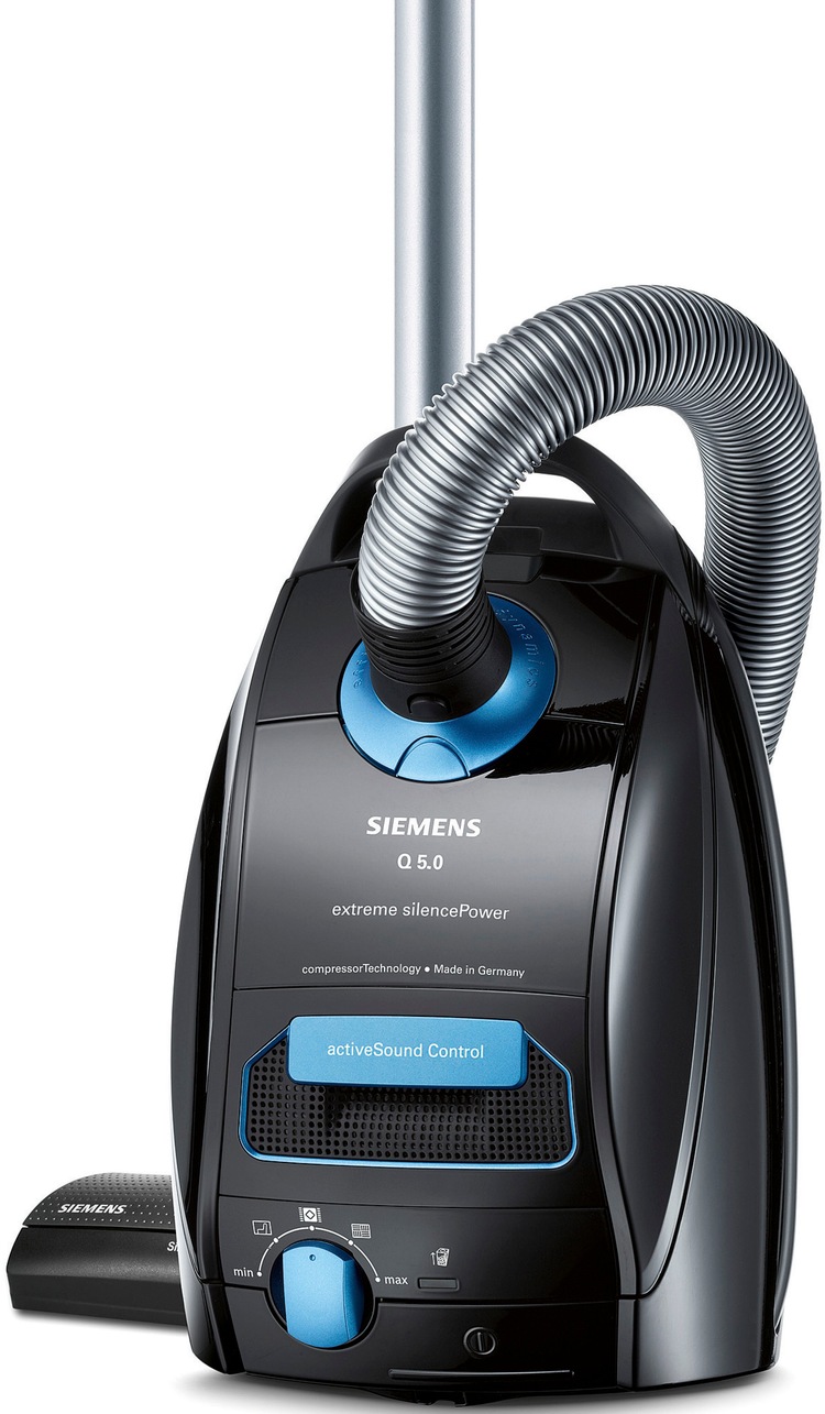 Bodenstaubsauger »extreme silencePower VSQ5X1230, schwarz«, 850 W, mit Beutel, starke...