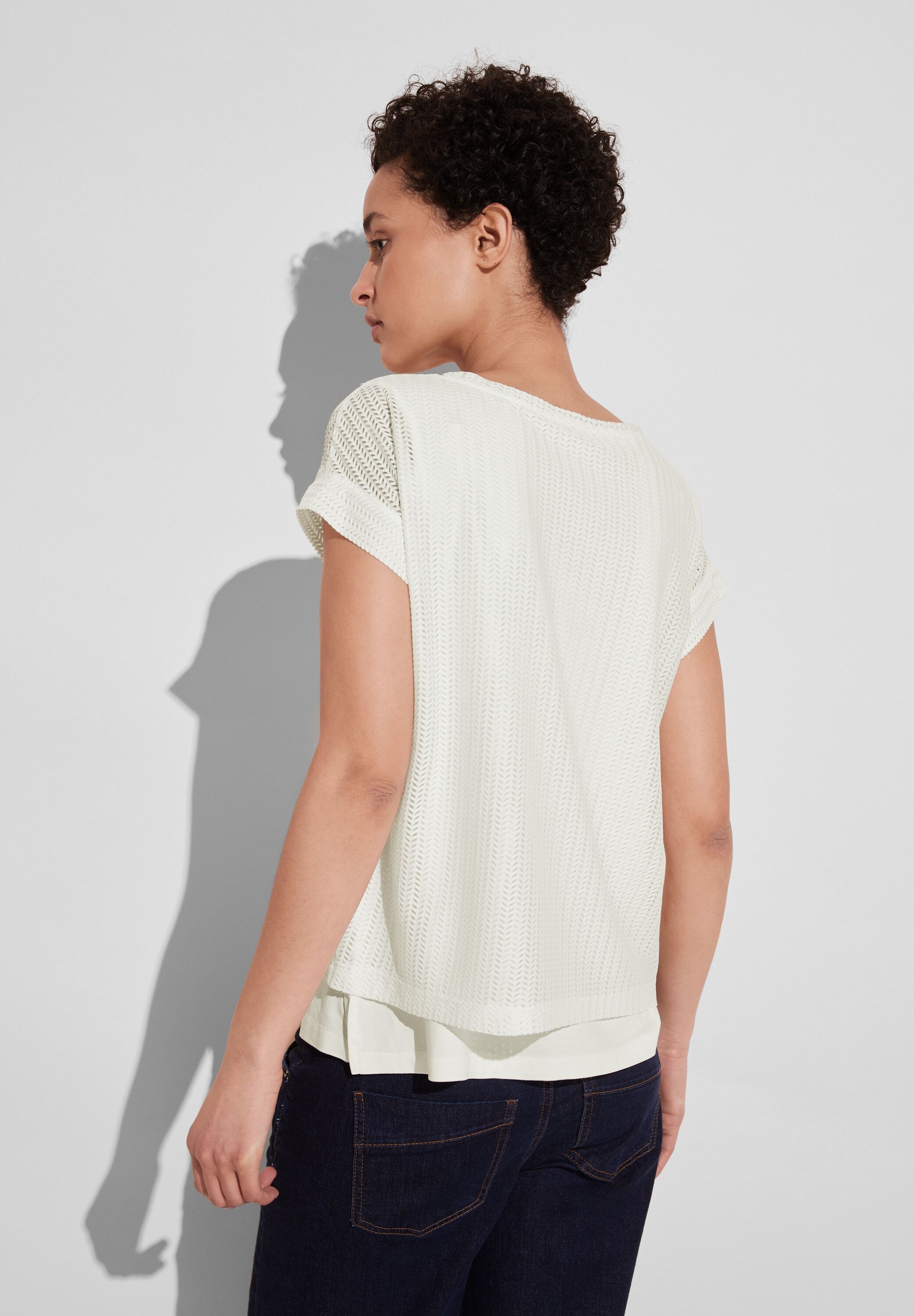 STREET ONE 2-in-1-Top, mit transparentem Oberteil