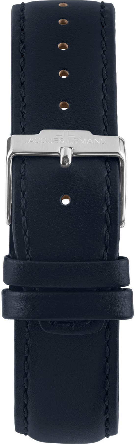 Jacques Lemans Quarzuhr »London« Armbanduhr, Herrenuhr, Lederarmband, analog, Wochentag, Tag