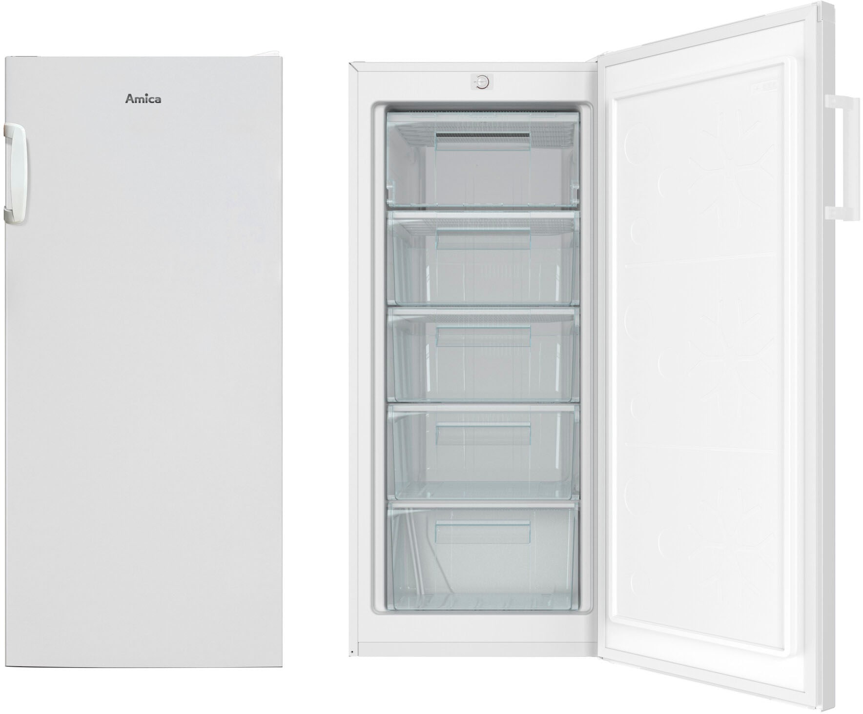 Amica Gefrierschrank »GS 321 130 W«, 125,9 cm hoch, 54 cm breit