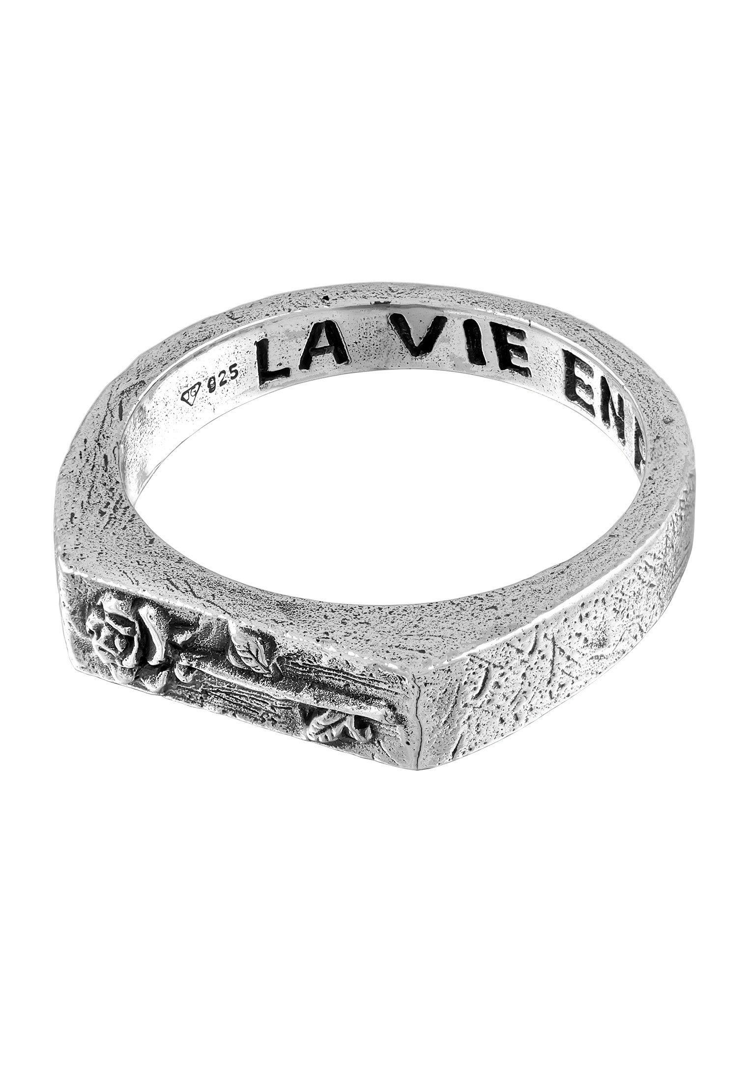 HAZE & GLORY Siegelring »Ring Siegelring - La vie en rose 925 Silber«