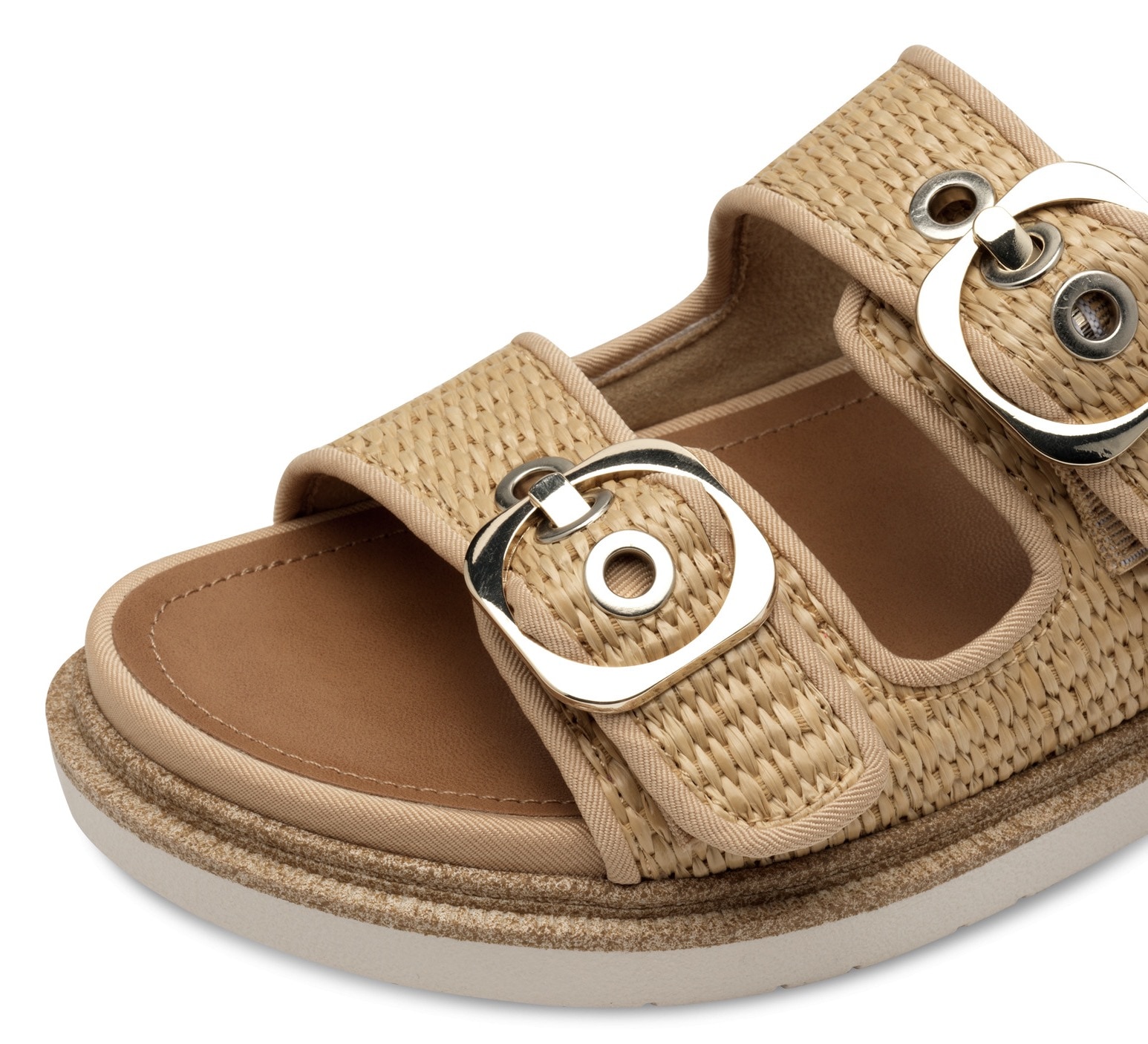 Tamaris Pantolette  , Plateau, Sommerschuh, Schlappen mit verstellbaren Schnallen