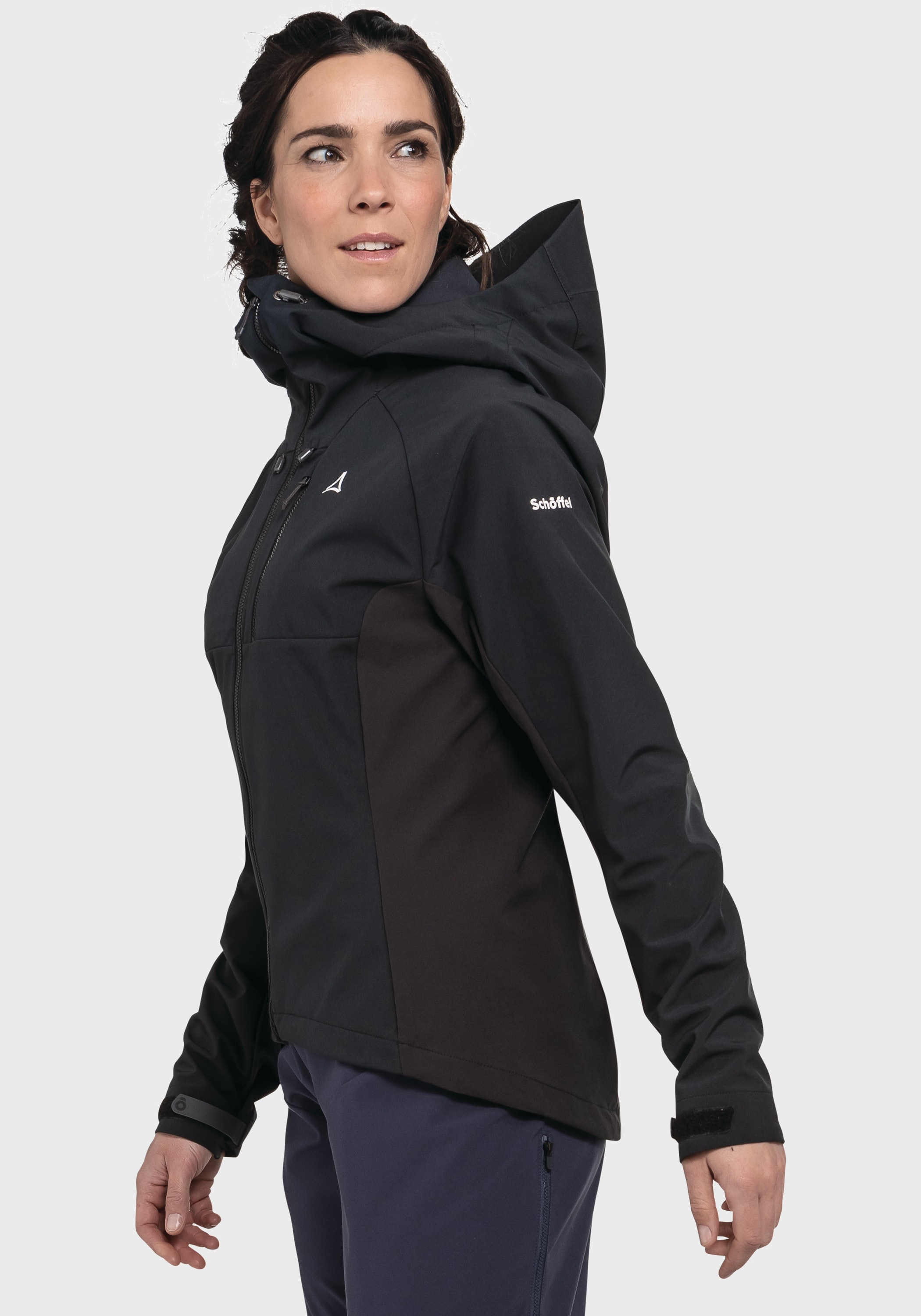 Schöffel Outdoorjacke »Bike Hybrid Jk Style Salza WMS«, mit Kapuze