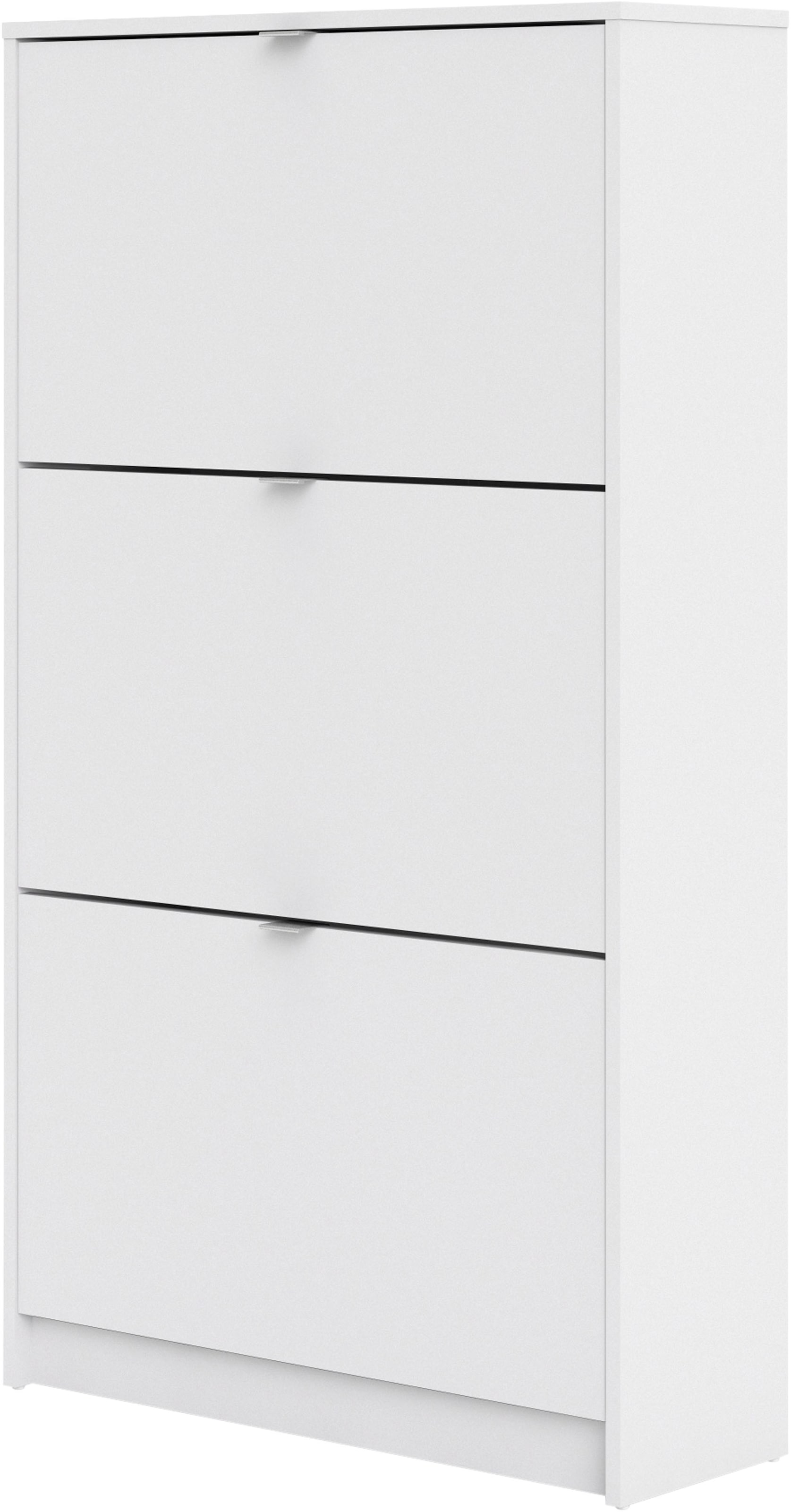 INOSIGN Schuhschrank »Shoes Schuhaufbewahrung, Schuhkommode, Schuhregal,«, mit drei Klappen, 2 Böden, Höhe 123 cm, ca. 18 Paar Schuhe