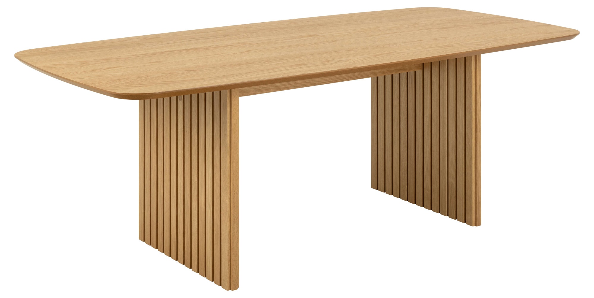 ACTONA GROUP Esstisch »Christo«, rechteckig, Eichenfurnier lackiert, Lamellenfuß, B: 220 cm