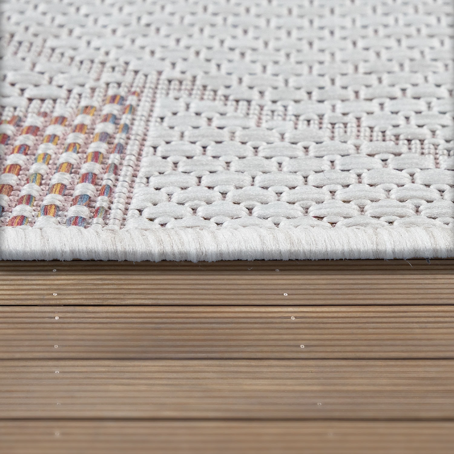 Paco Home Teppich modernes Pastell- Farben, 130«, Outdoor Flachgewebe, kaufen online Design, geeignet rechteckig, »Kuba
