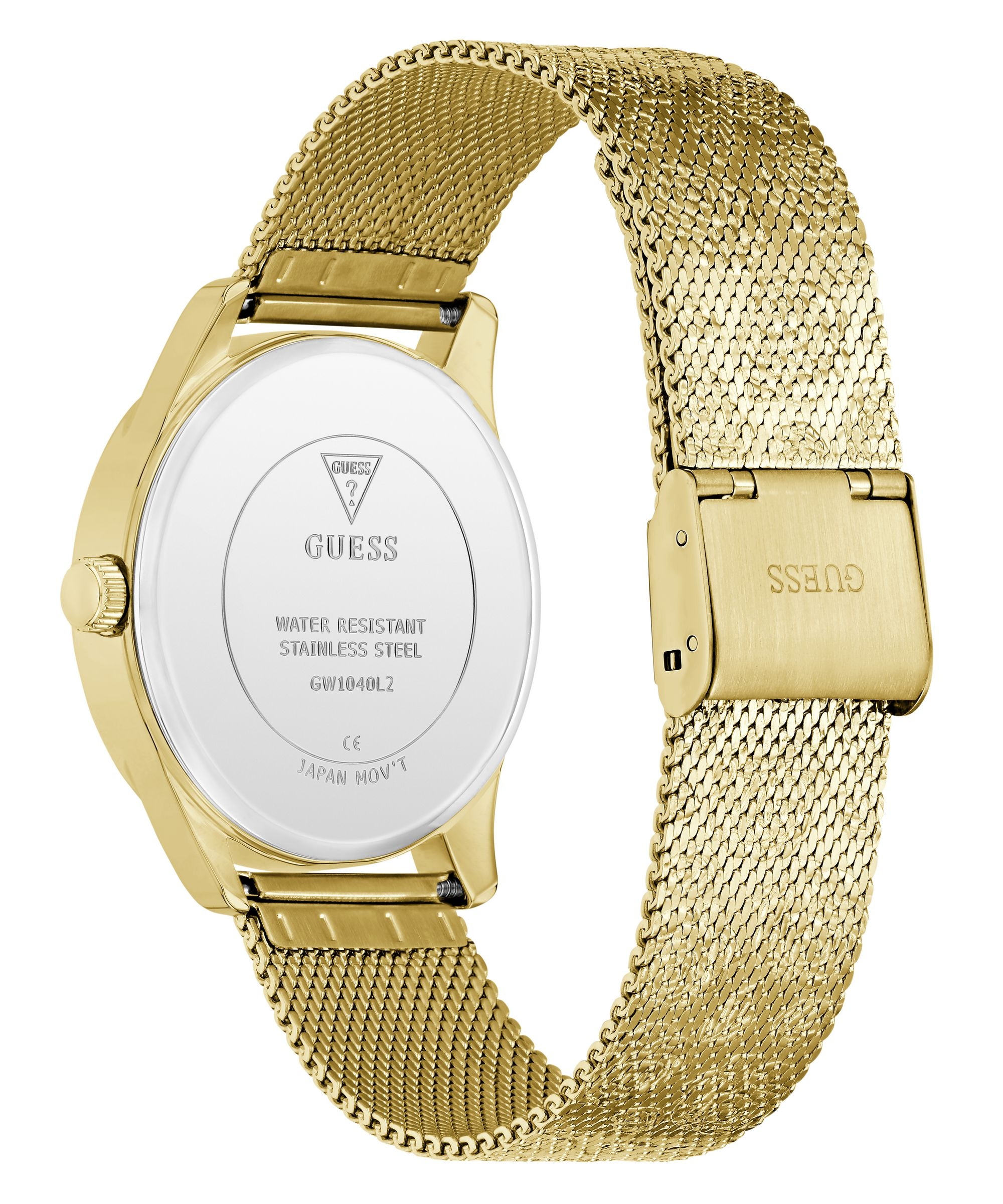 Guess Quarzuhr »CALLA« Armbanduhr, Damenuhr, Edelstahlarmband, analog