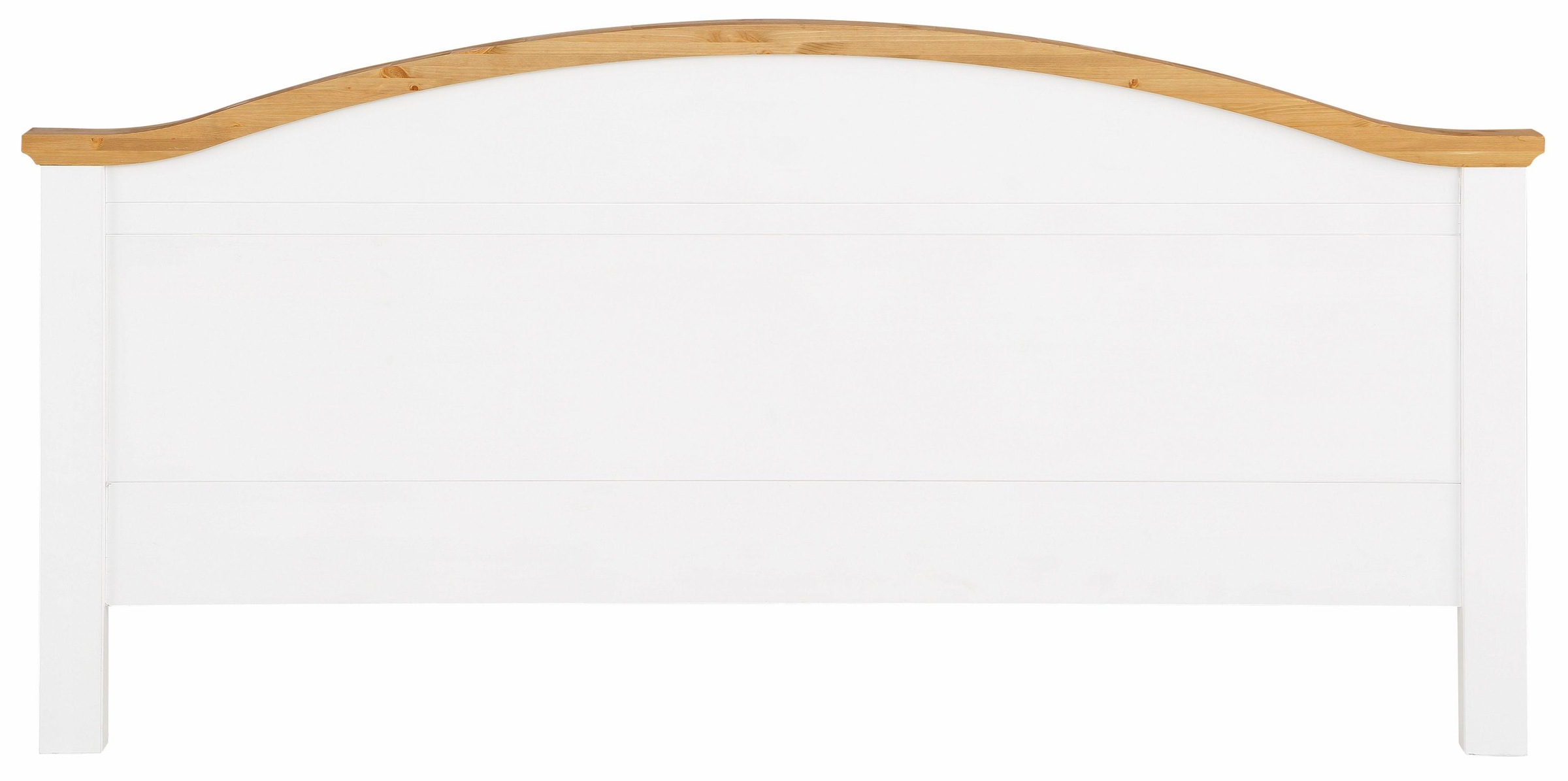 Home affaire Massivholzbett »Graz, hohe Belastbarkeit, klassischer Landhausstil, FSC® zertifiziert«, (Breite/Belastbarkeit 180cm/220 KG, 90cm/=120KG), mit dekorativen Fräsungen, inklusive Lattenrost