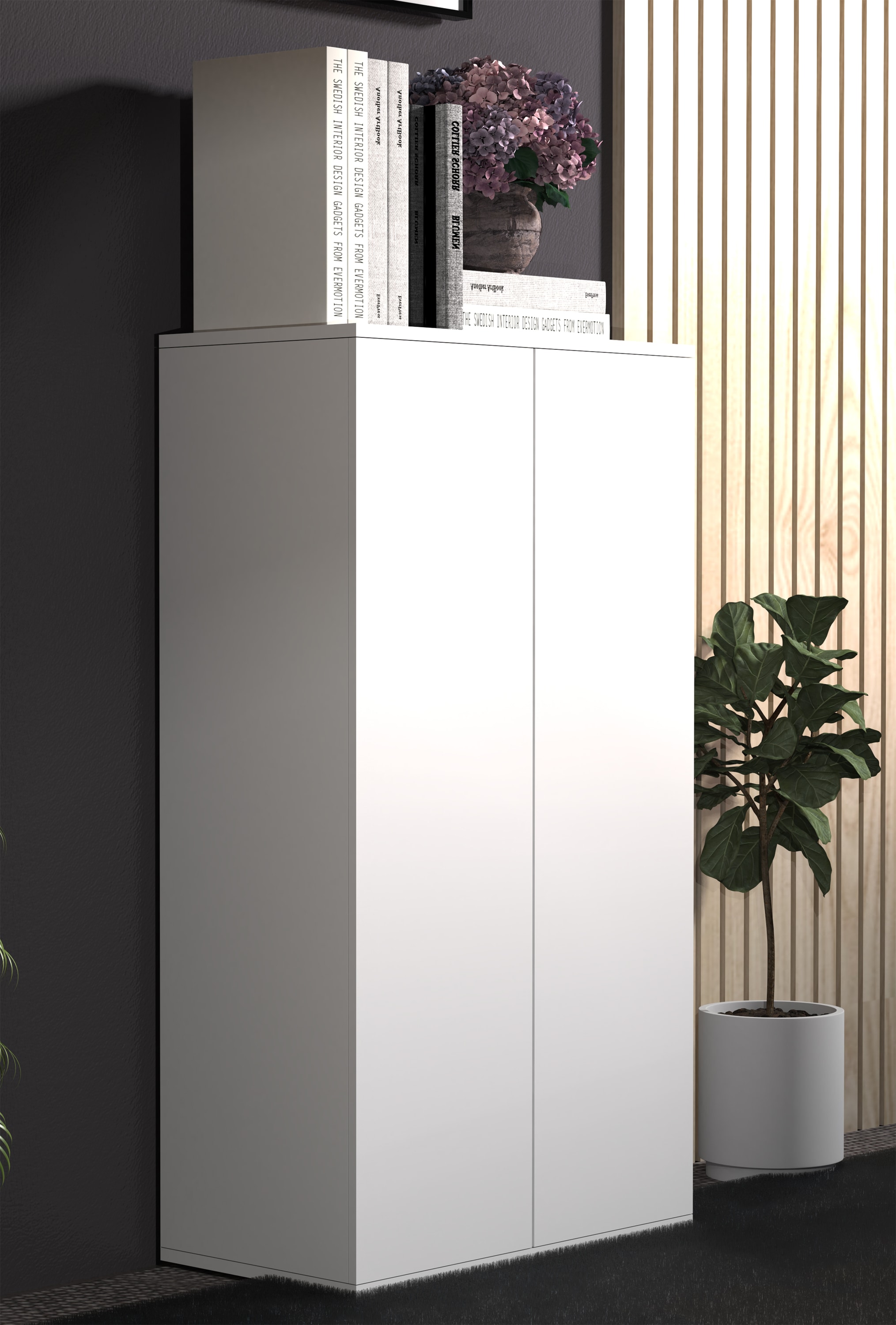 VCM Kommode »Holz Kommode Sideboard Anrichte Dalosa 3 Drehtüren« 1 Stk. tlg.