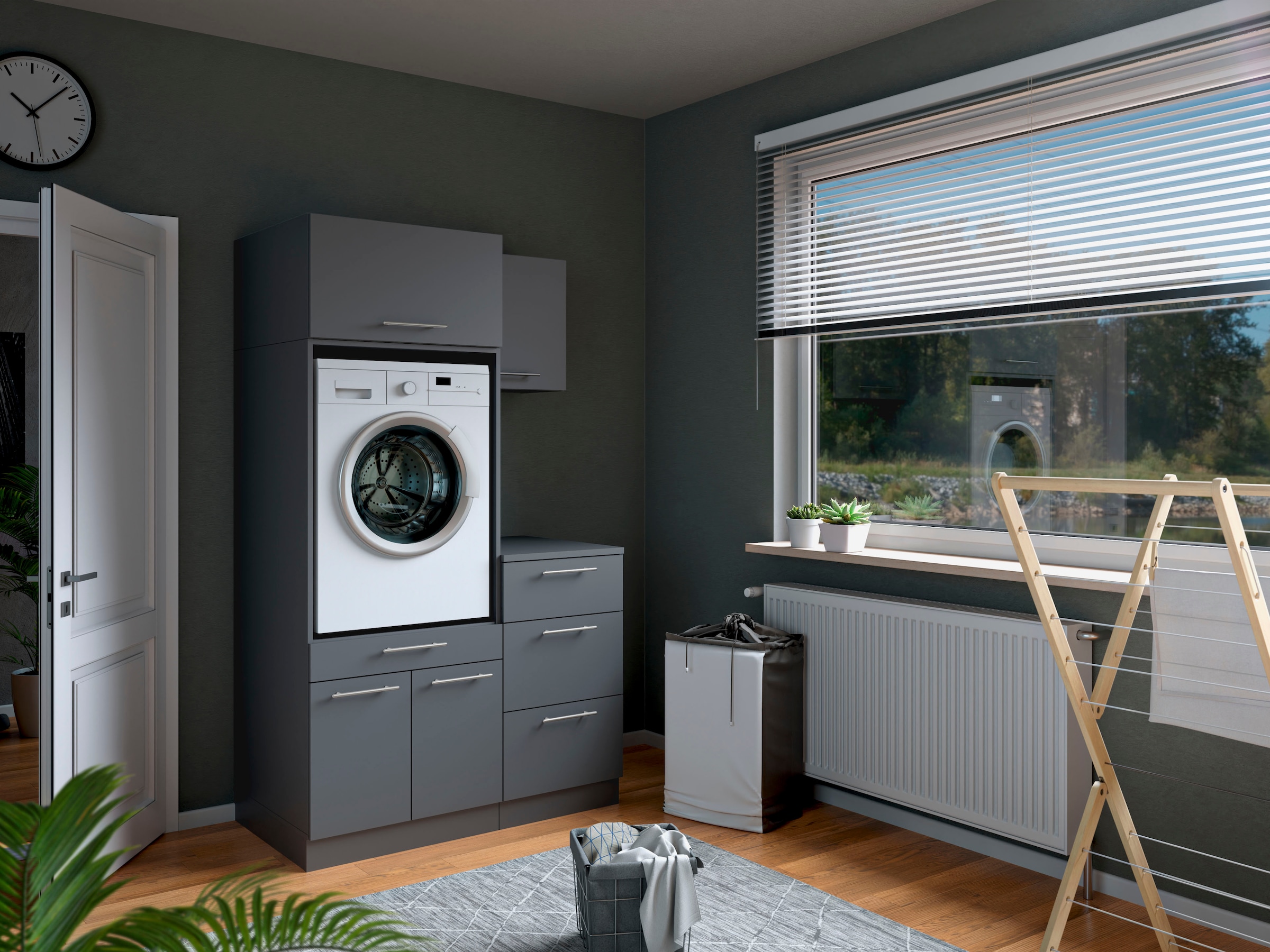 Laundreezy Mehrzweckschrank-Set »Laundreezy, 4-tlg. Mehrzweckschrank-Set B/H/T 118/200/68 cm« 4 Stk. tlg.