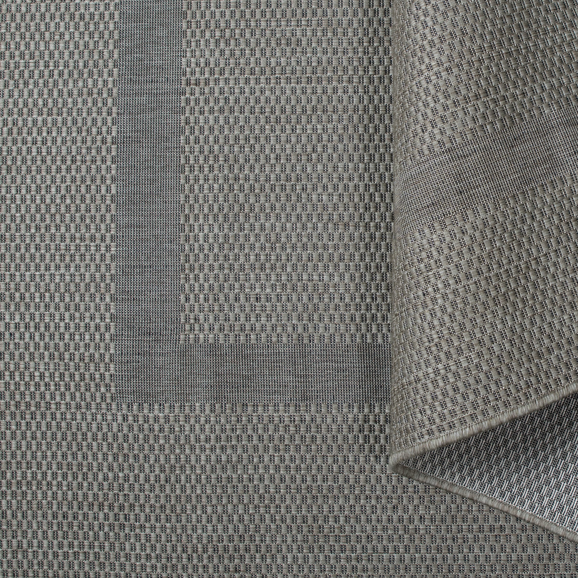 my home Teppich »Venedig Bordüre auch als Läufer erhältlich« rechteckig 3 mm Höhe In- und Outdoor geeignet, Sisal-Optik, Wetterfest & UV-beständig