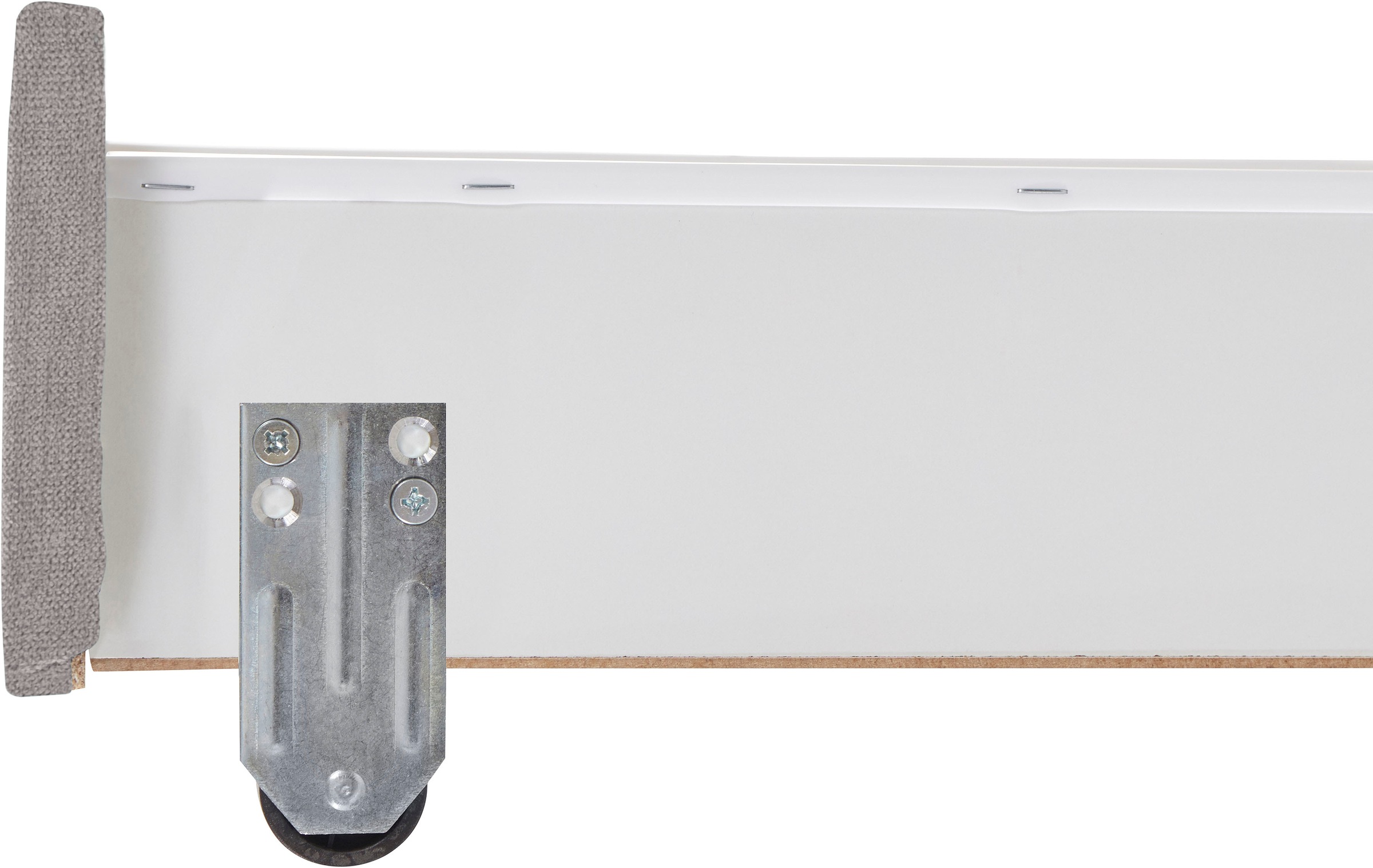 INOSIGN Boxbett »Luan«, Schubkästen, LED-Beleuchtung und Topper, in Breite 120 cm und 180 cm