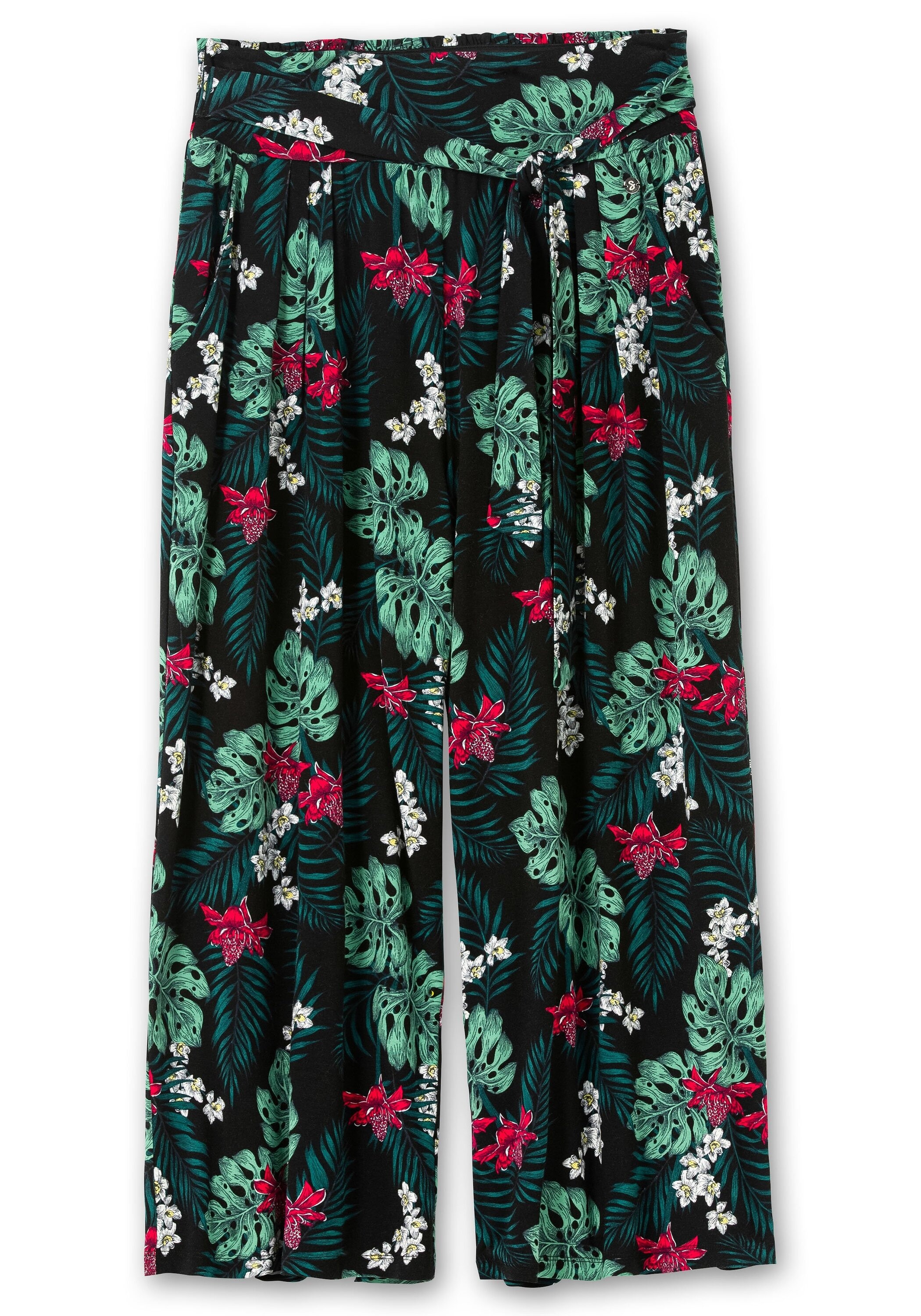 Sheego Culotte »Sommerhose mit tropischem Print«