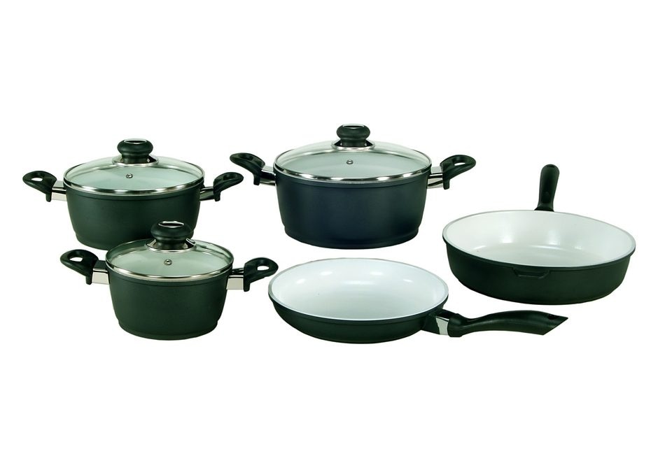 Topf-Set »Oslo«, Keramik, (Set, 8 tlg., Fleischtopf 16/20/24 cm, Schmorpfanne 28...