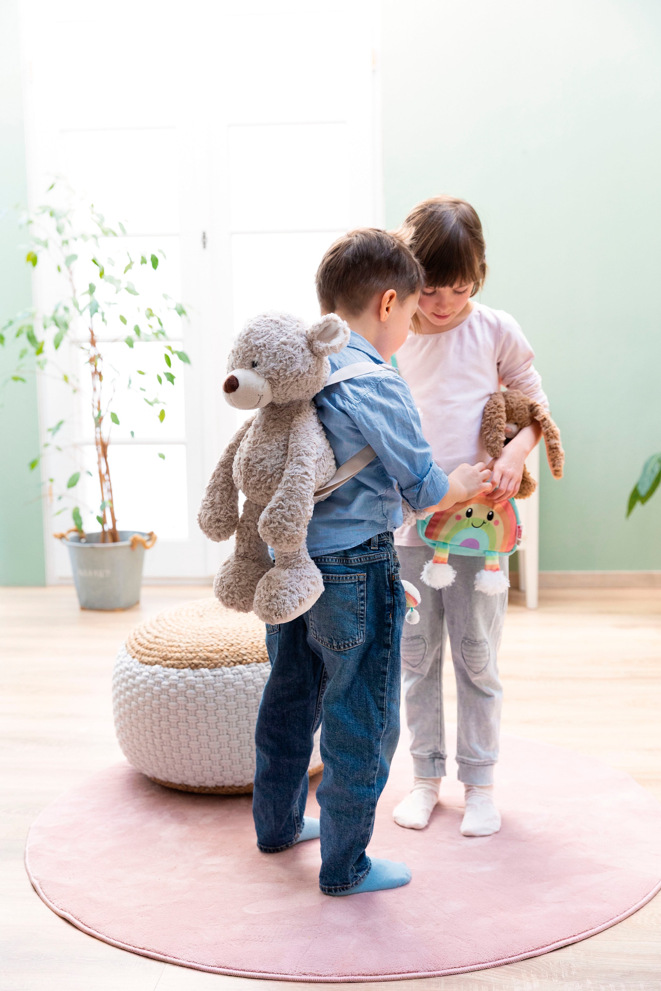 Nici Kinderrucksack »Classic Bear, Rucksack Bär Finni, 40 cm figürlich«, enthält recyceltes Material