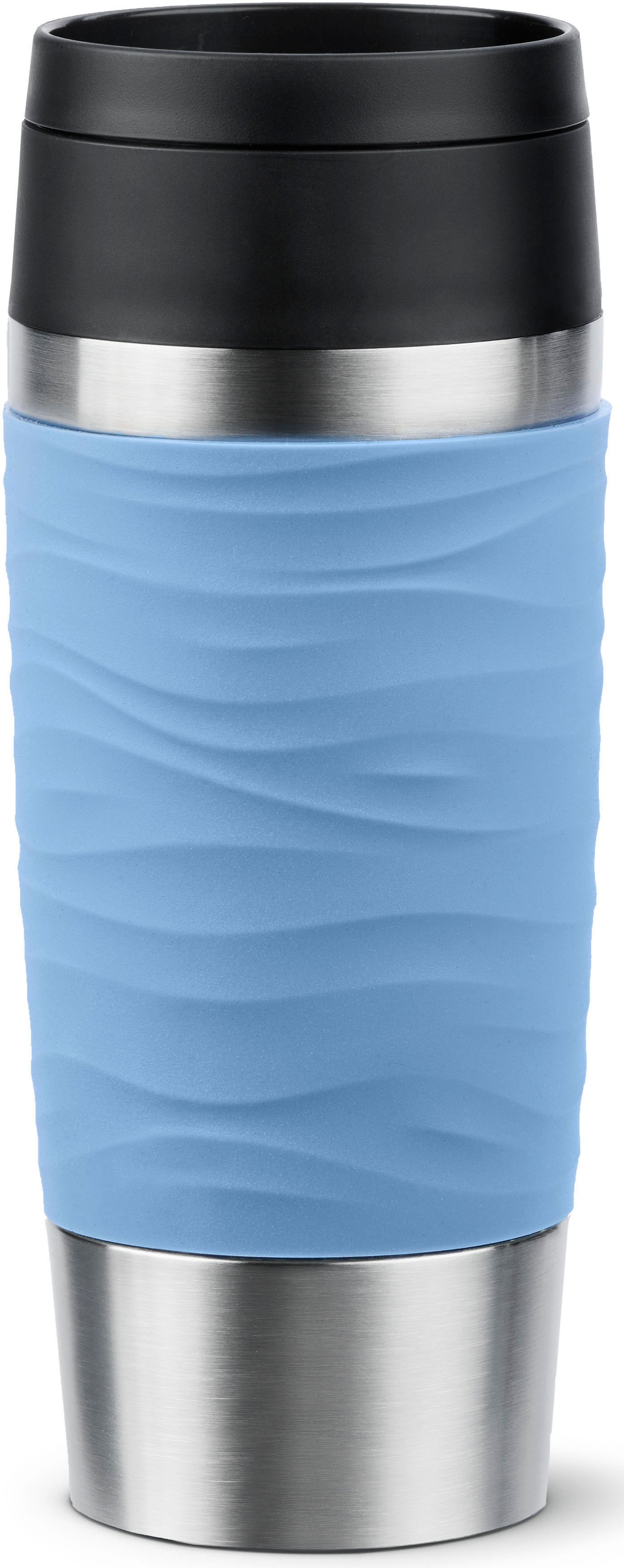 EMSA Travel Mug Waves 36 ml Blau, Edelstahl
