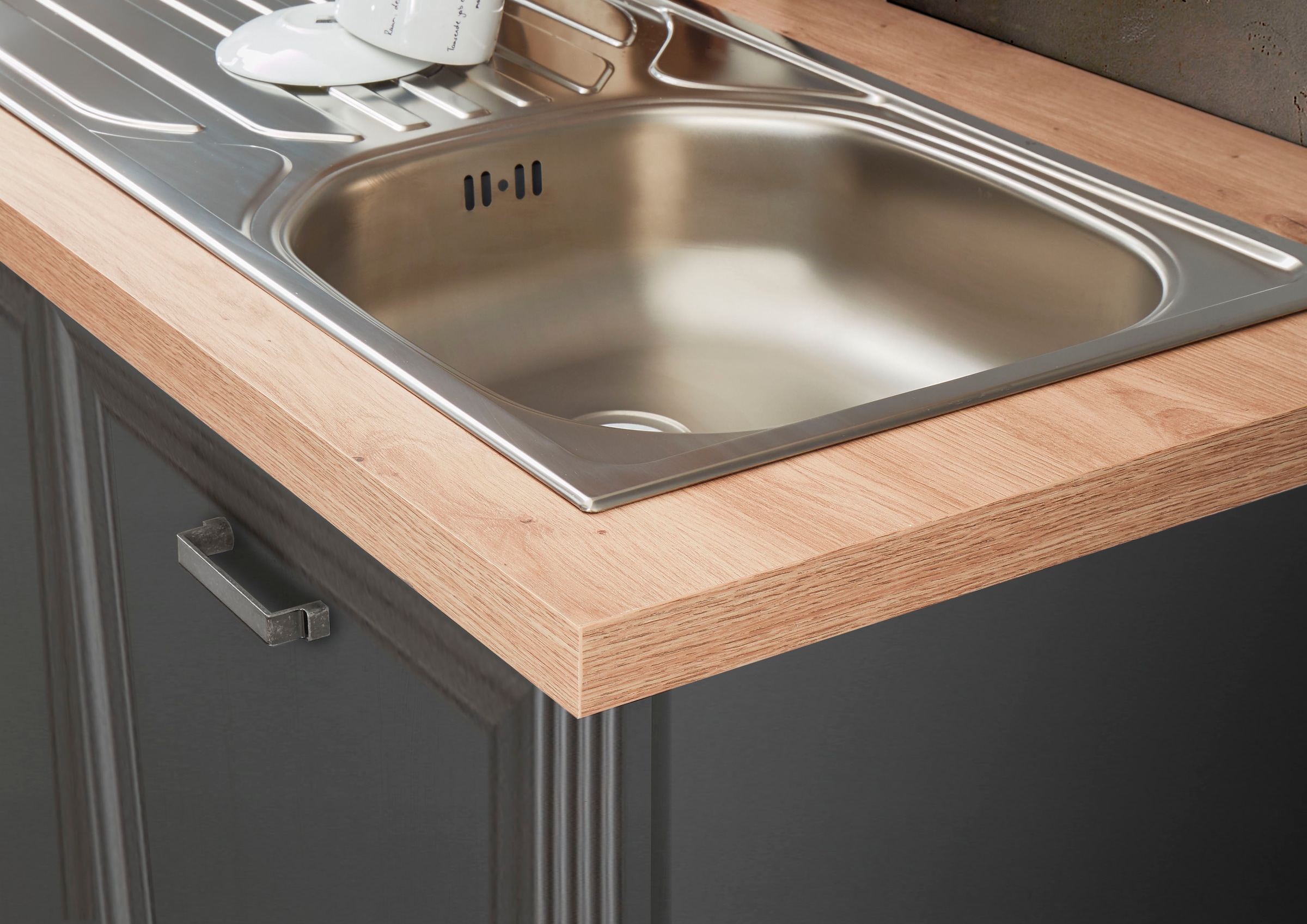 KOCHSTATION Küche »Jasmin« 230 cm breit, wahlweise mit oder ohne E-Geräte